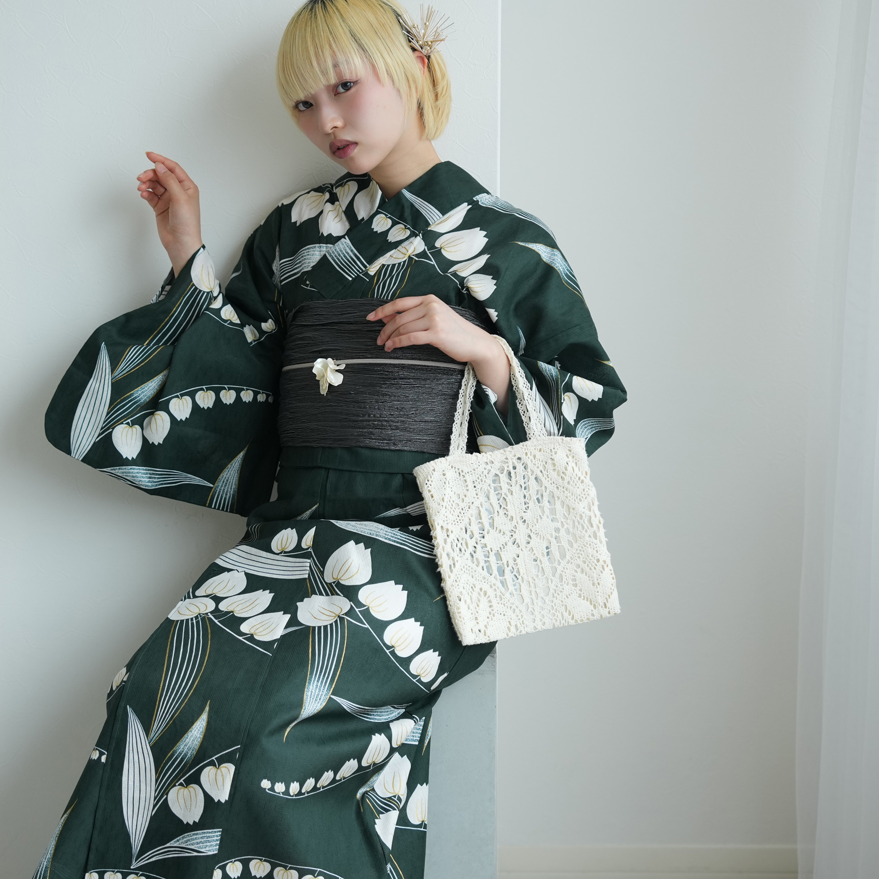 浴衣 ゆかた レディース 女性 おしゃれ セパレート 二部式 上 下 簡単 レトロ 古典 utatane うたたね ウタタネ