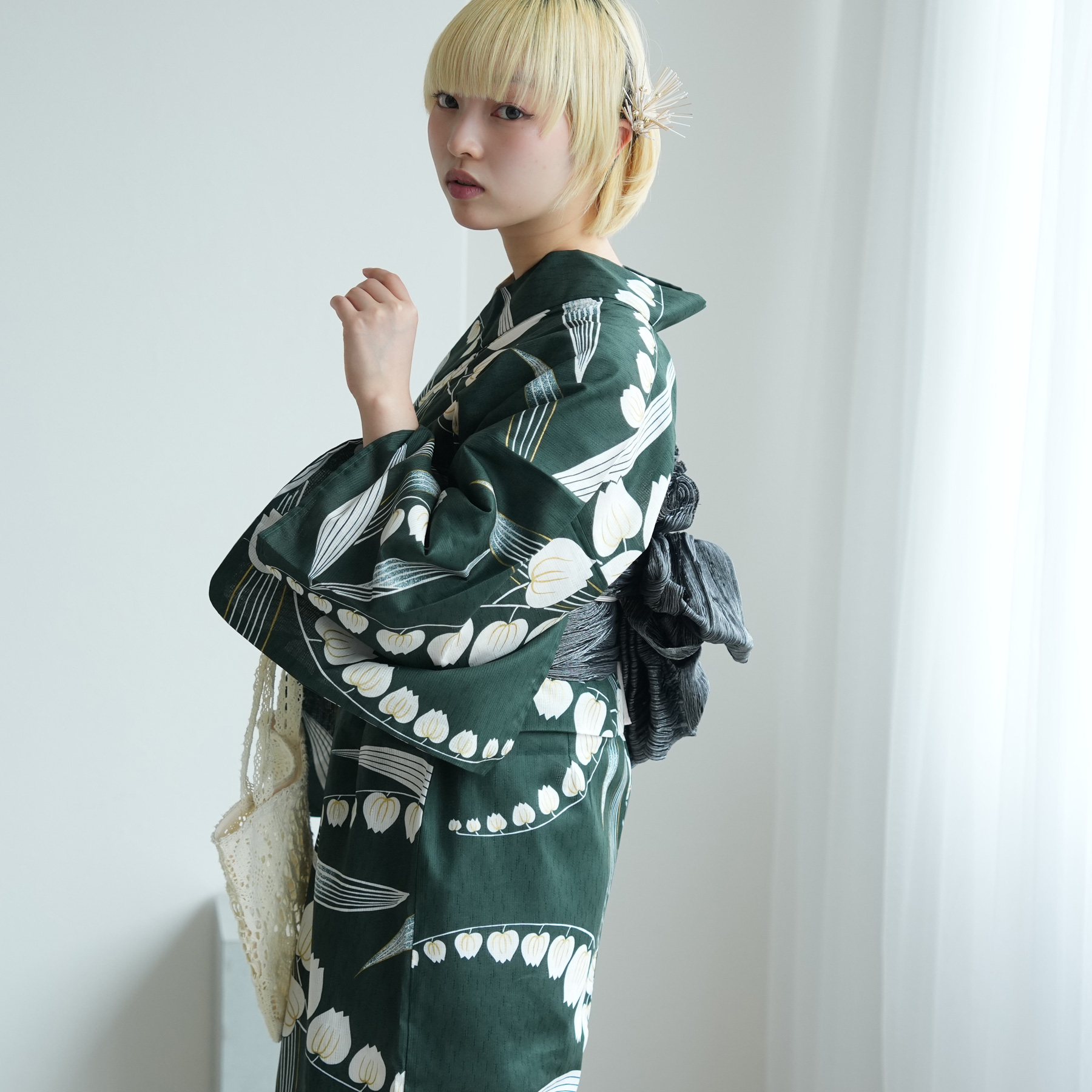 浴衣 ゆかた レディース 女性 おしゃれ セパレート 二部式 上 下 簡単 レトロ 古典 utatane うたたね ウタタネ