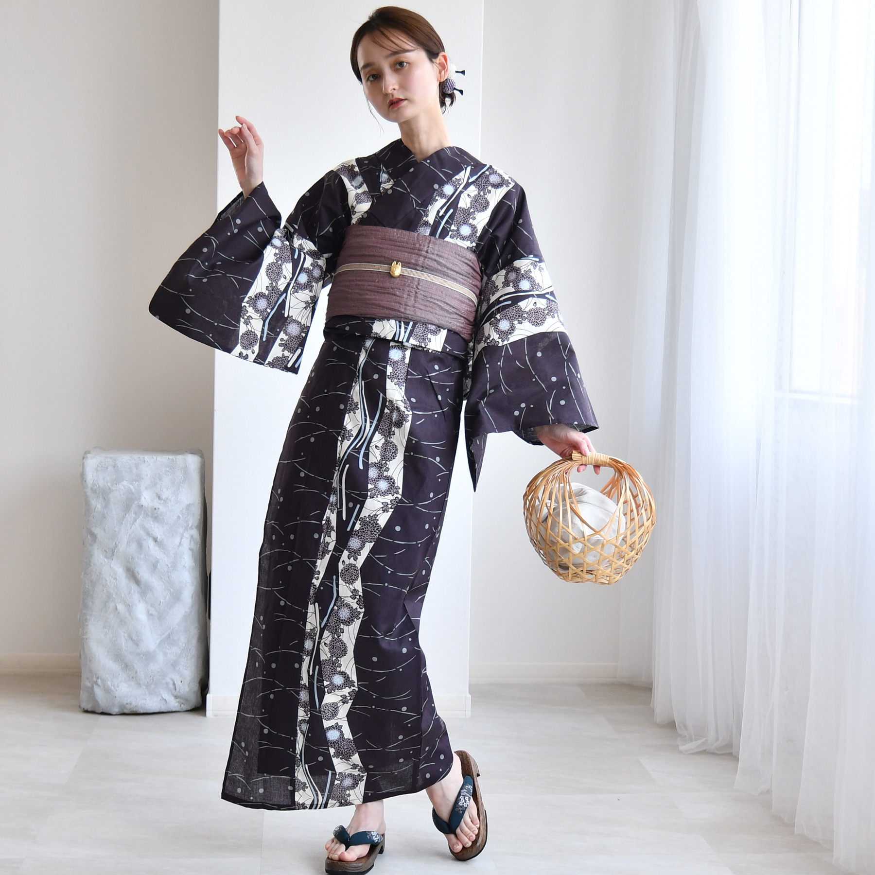 浴衣 レディース セット セパレート 簡単 u...の詳細画像2