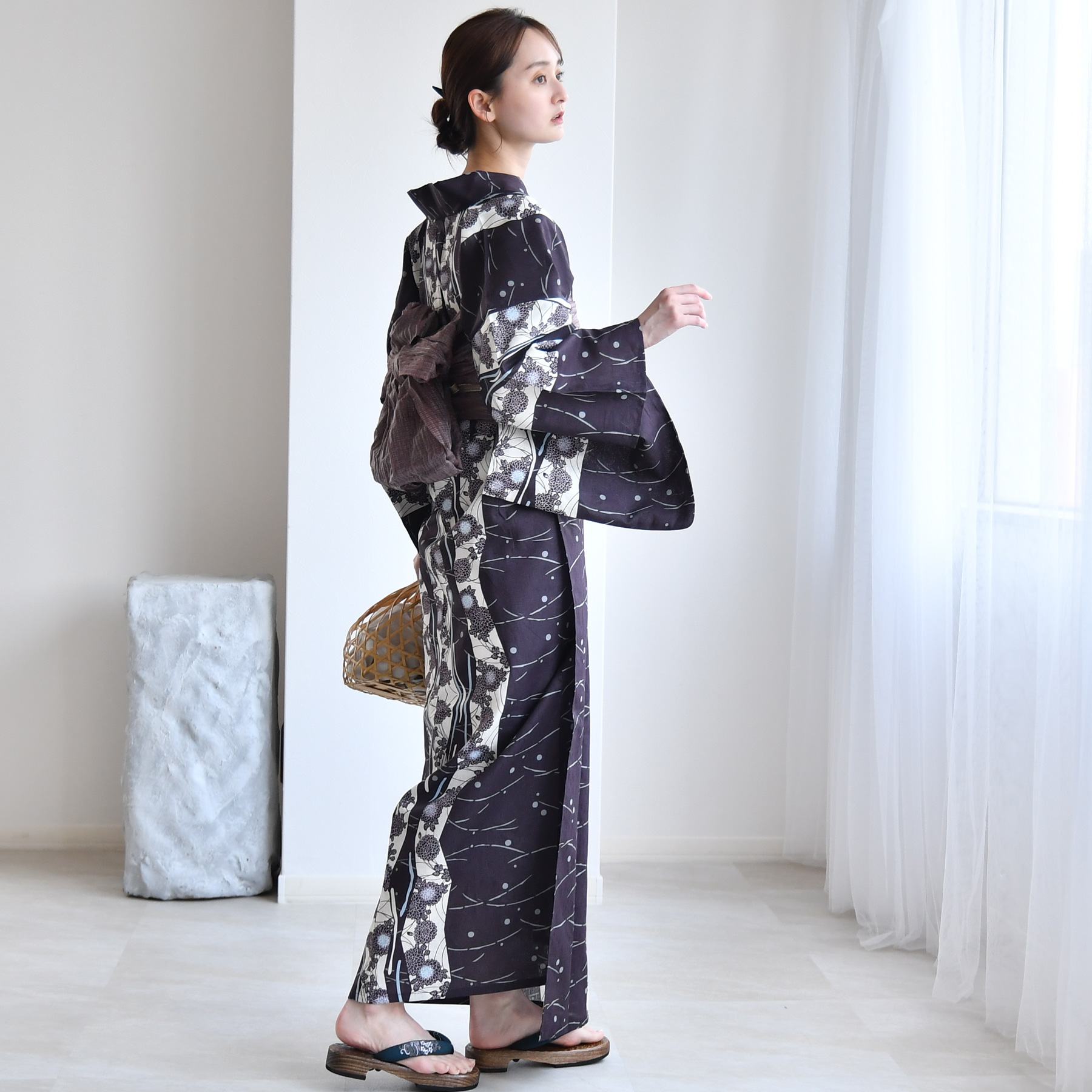 浴衣 レディース セット セパレート 簡単 u...の詳細画像3