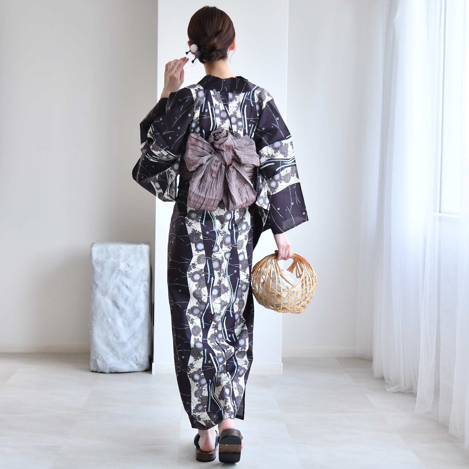 浴衣 レディース セット セパレート 簡単 u...の詳細画像4