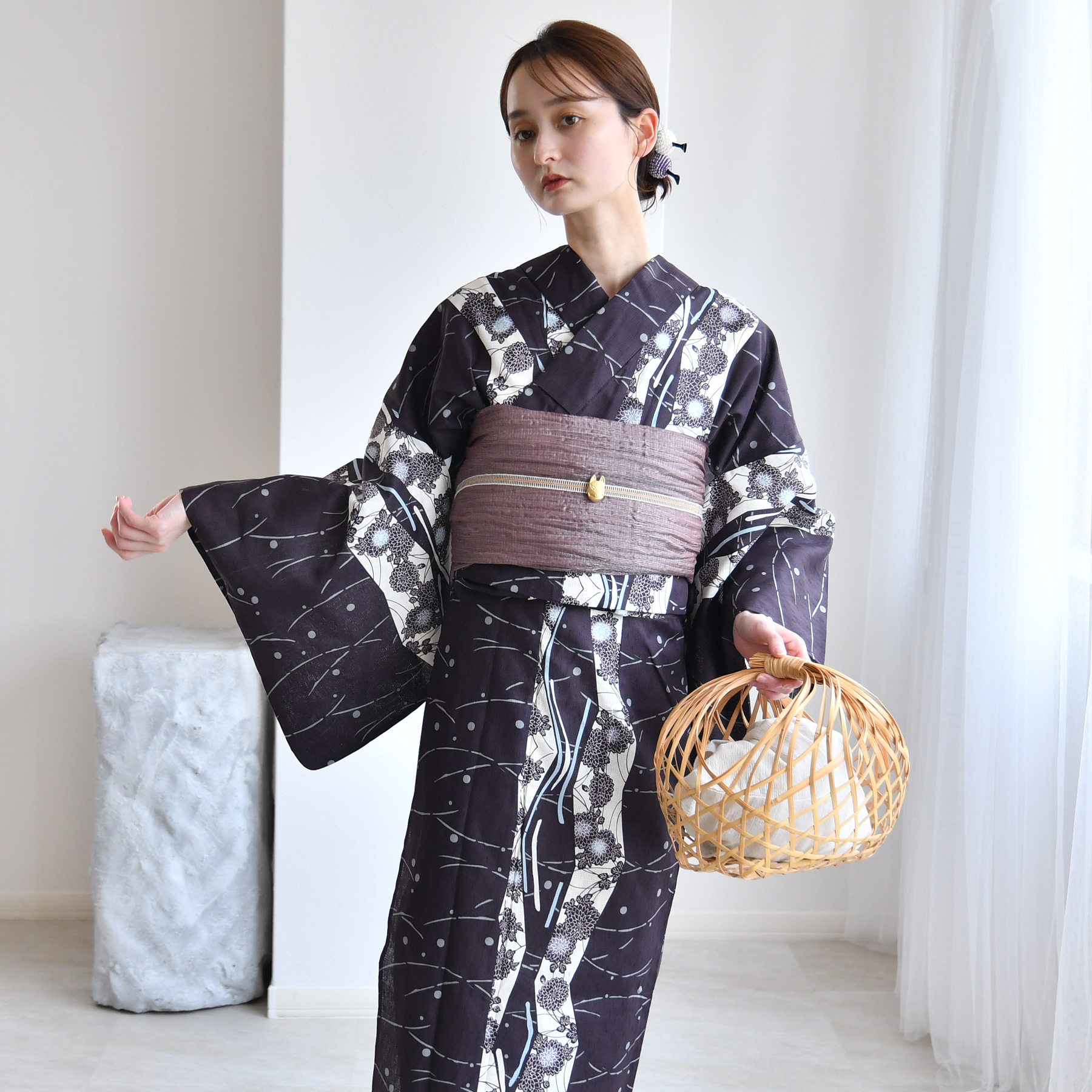 浴衣 レディース セット セパレート 簡単 u...の詳細画像5