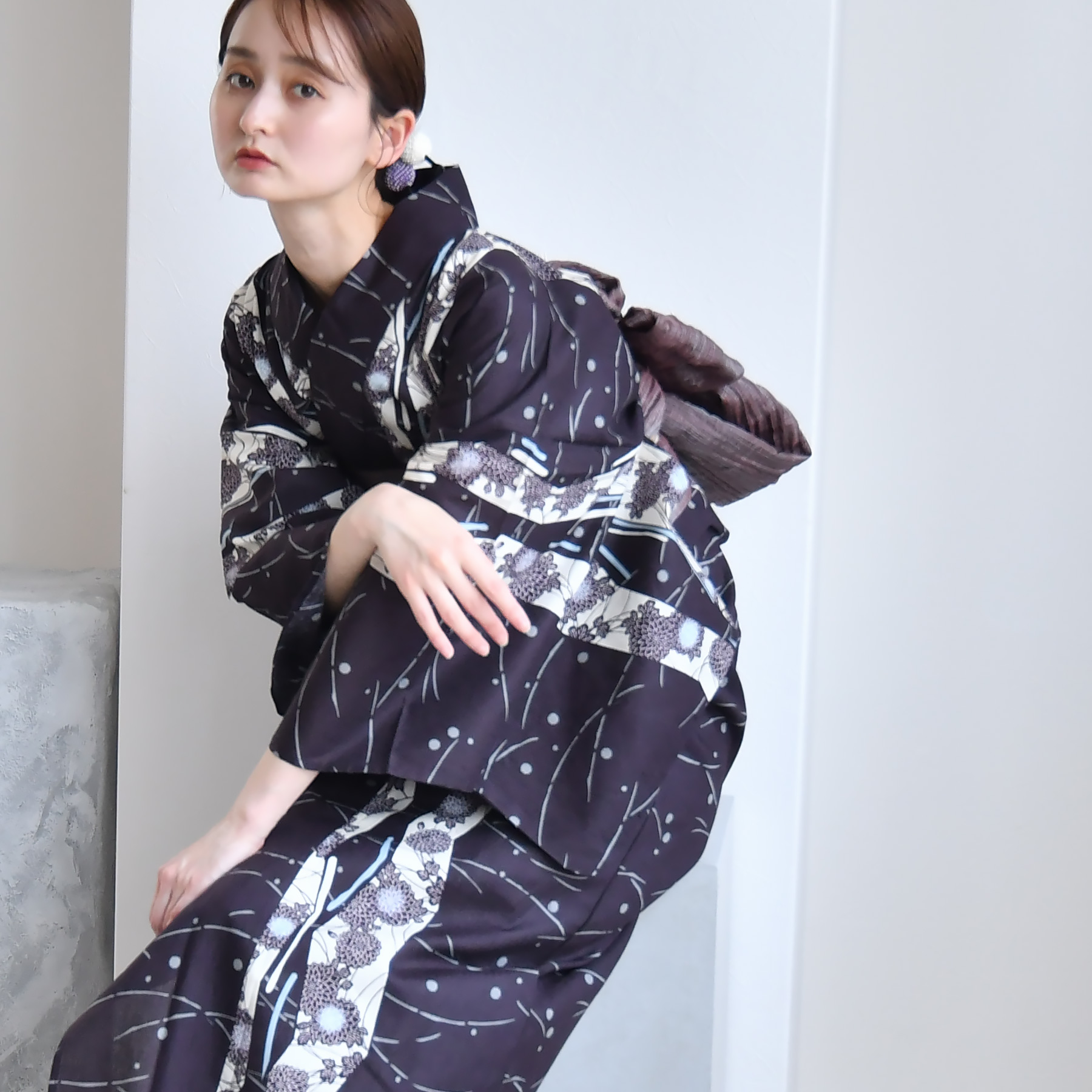浴衣 ゆかた レディース 女性 おしゃれ セパレート 二部式 上 下 簡単 レトロ 古典 utatane うたたね ウタタネ