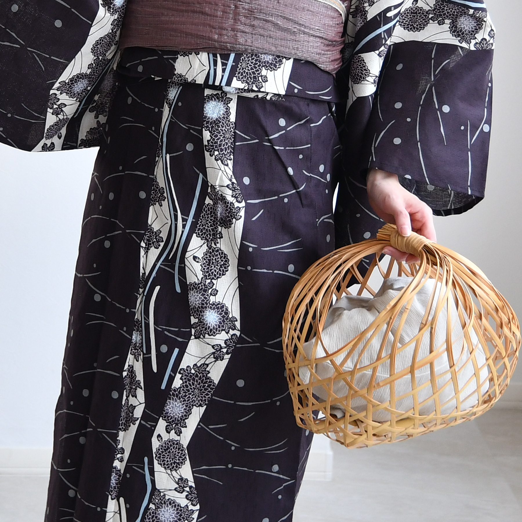 浴衣 ゆかた レディース 女性 おしゃれ セパレート 二部式 上 下 簡単 レトロ 古典 utatane うたたね ウタタネ