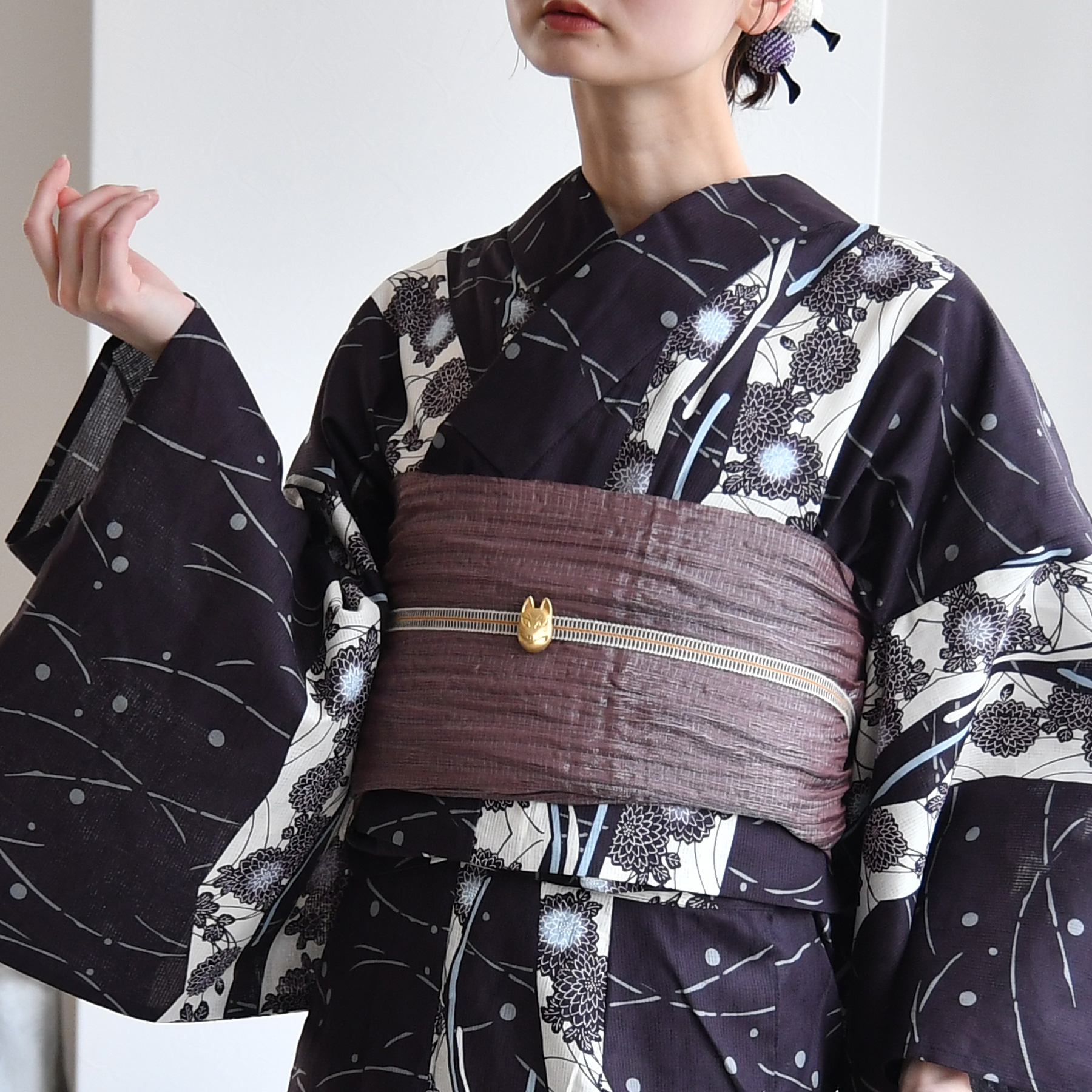 浴衣 ゆかた レディース 女性 おしゃれ セパレート 二部式 上 下 簡単 レトロ 古典 utatane うたたね ウタタネ