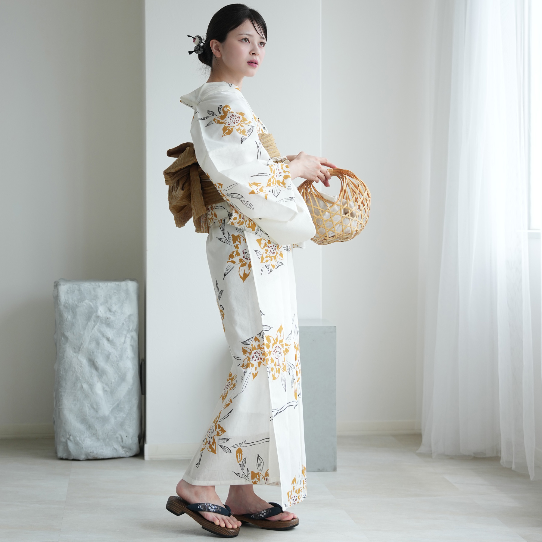 新品】Dita 凪の藤ながれ 浴衣4点セット 下駄なし SALE価格 二部