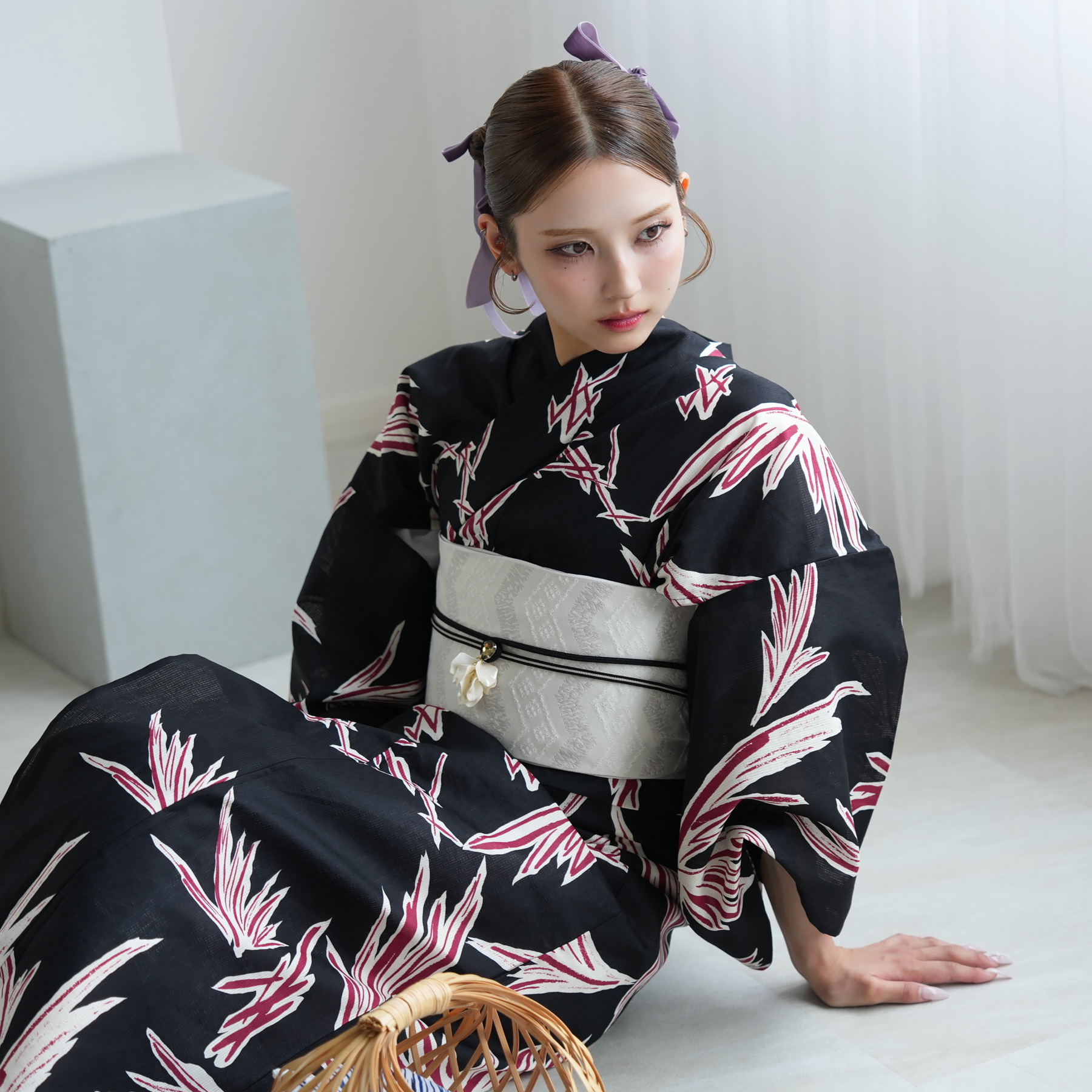 utatane セパレート 二部式浴衣セット utatane 浴衣 レディース セット セパレート 簡単 二部式 浴衣3点