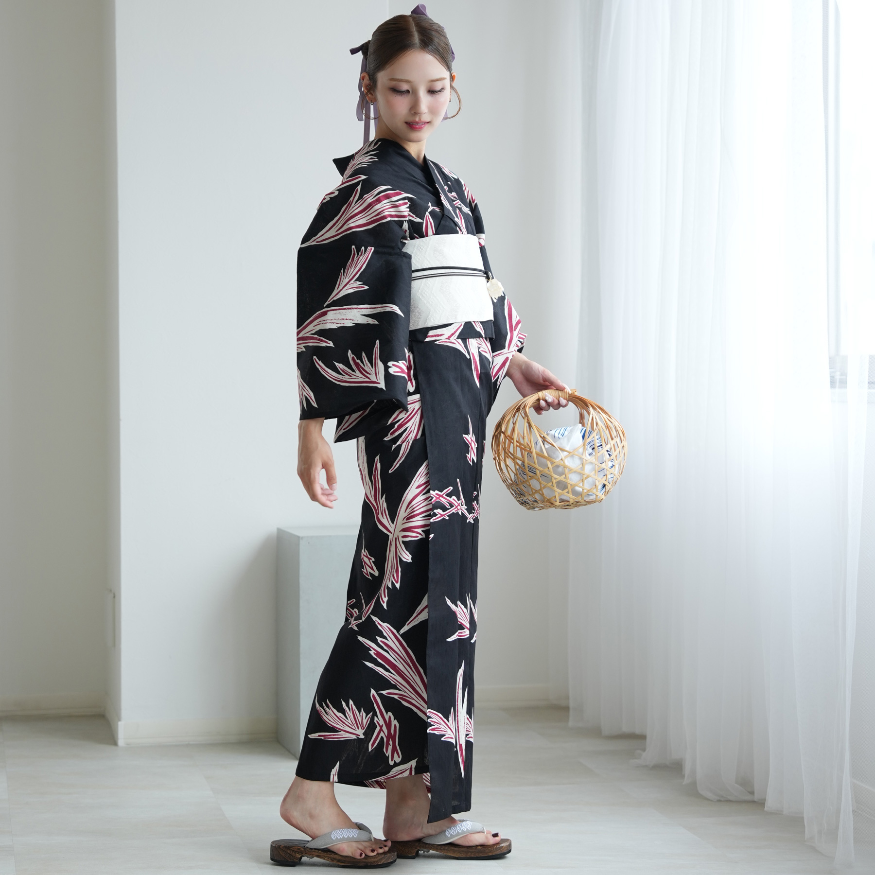utatane 浴衣 レディース セット セパレート 簡単 二部式 浴衣3点