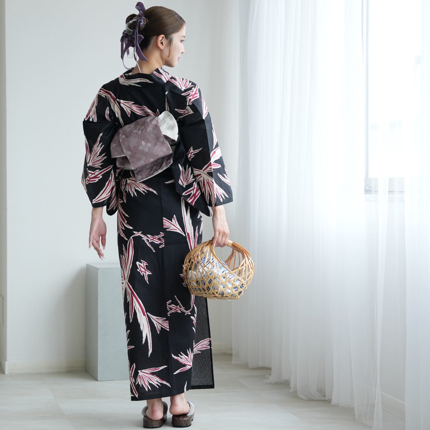 utatane 浴衣 レディース セット セパレート 簡単 二部式 浴衣3点