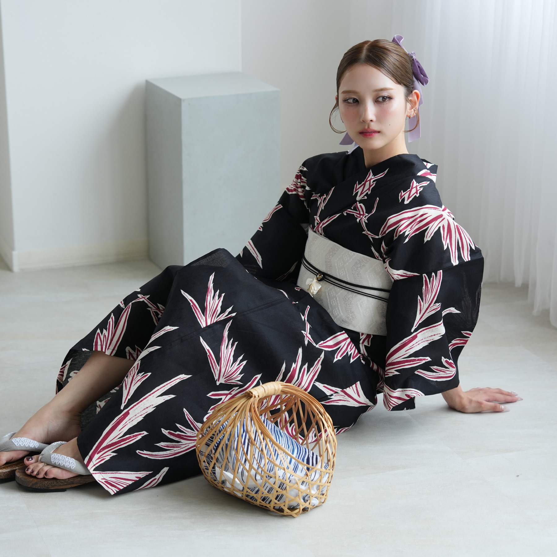utatane 浴衣 レディース セット セパレート 簡単 二部式 浴衣3点