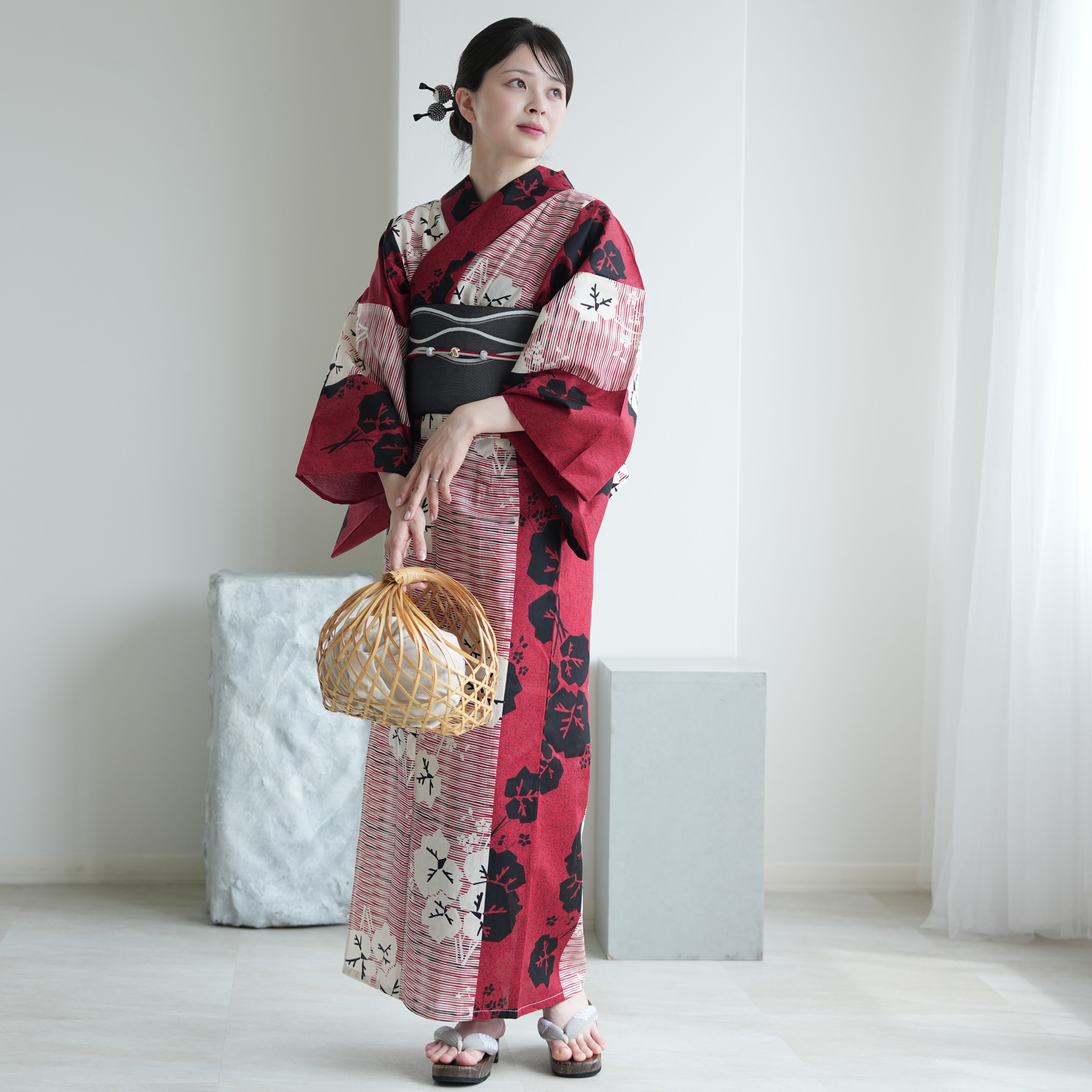 浴衣 レディース セット セパレート 簡単 二...の詳細画像2