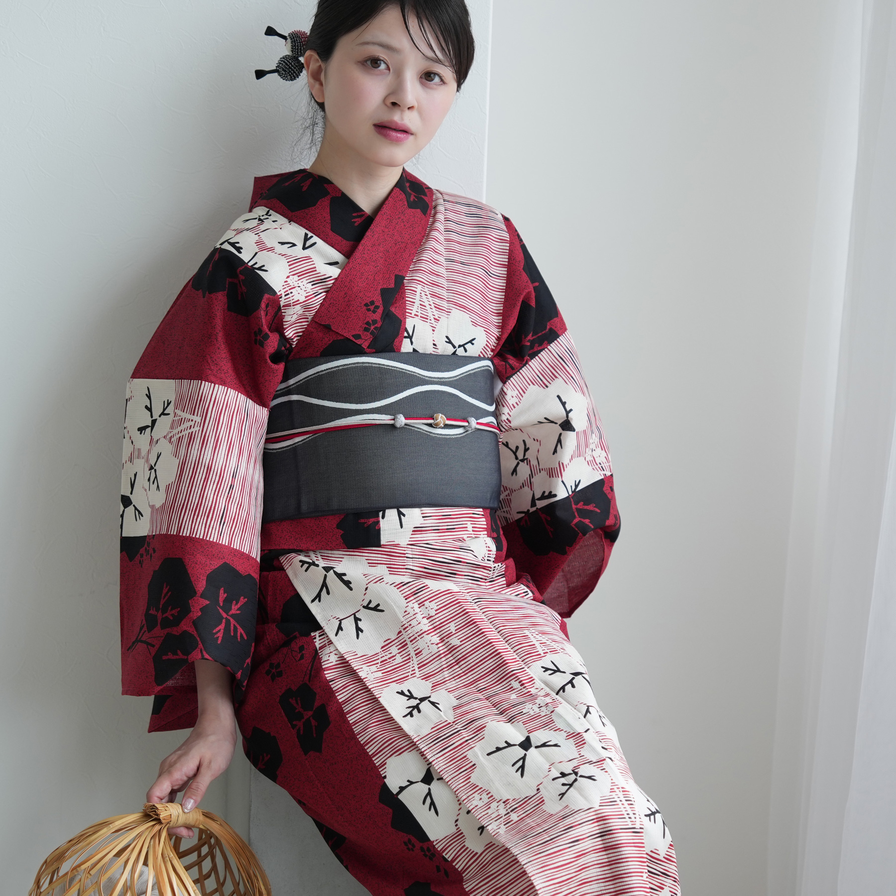 浴衣 ゆかた レディース 女性 おしゃれ セパレート 二部式 上 下 簡単 レトロ 古典 utatane うたたね ウタタネ