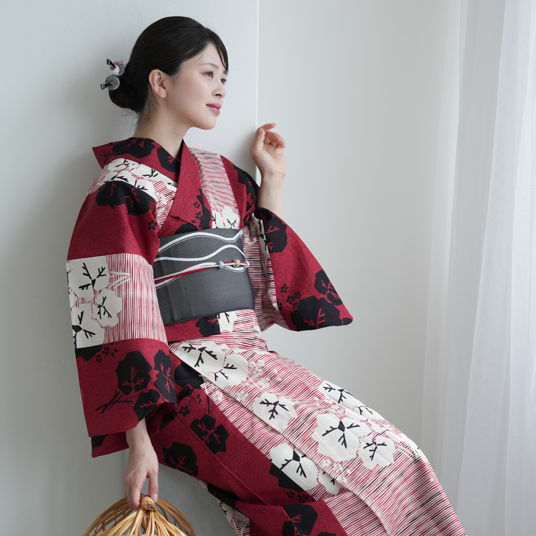 浴衣 ゆかた レディース 女性 おしゃれ セパレート 二部式 上 下 簡単 レトロ 古典 utatane うたたね ウタタネ