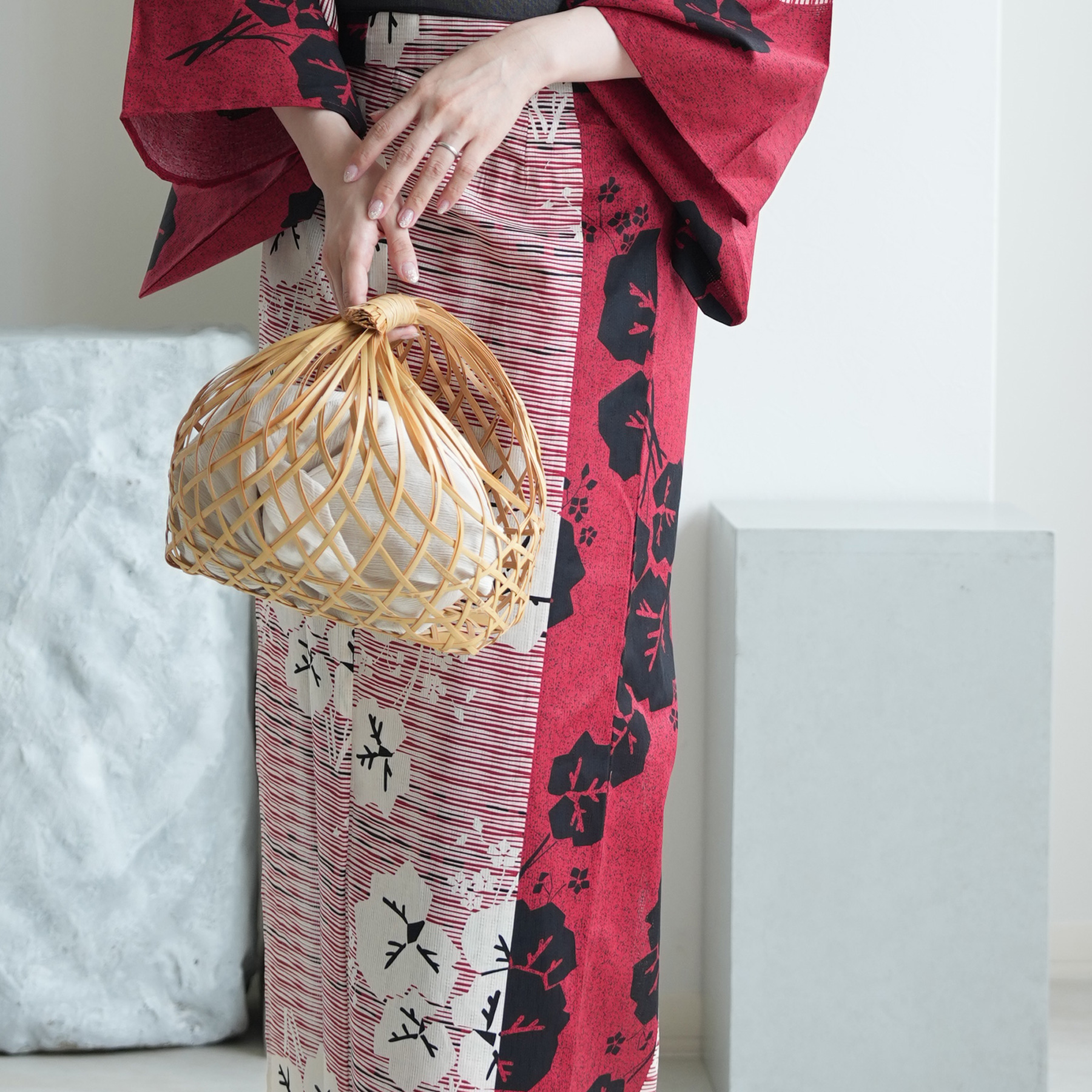 浴衣 ゆかた レディース 女性 おしゃれ セパレート 二部式 上 下 簡単 レトロ 古典 utatane うたたね ウタタネ
