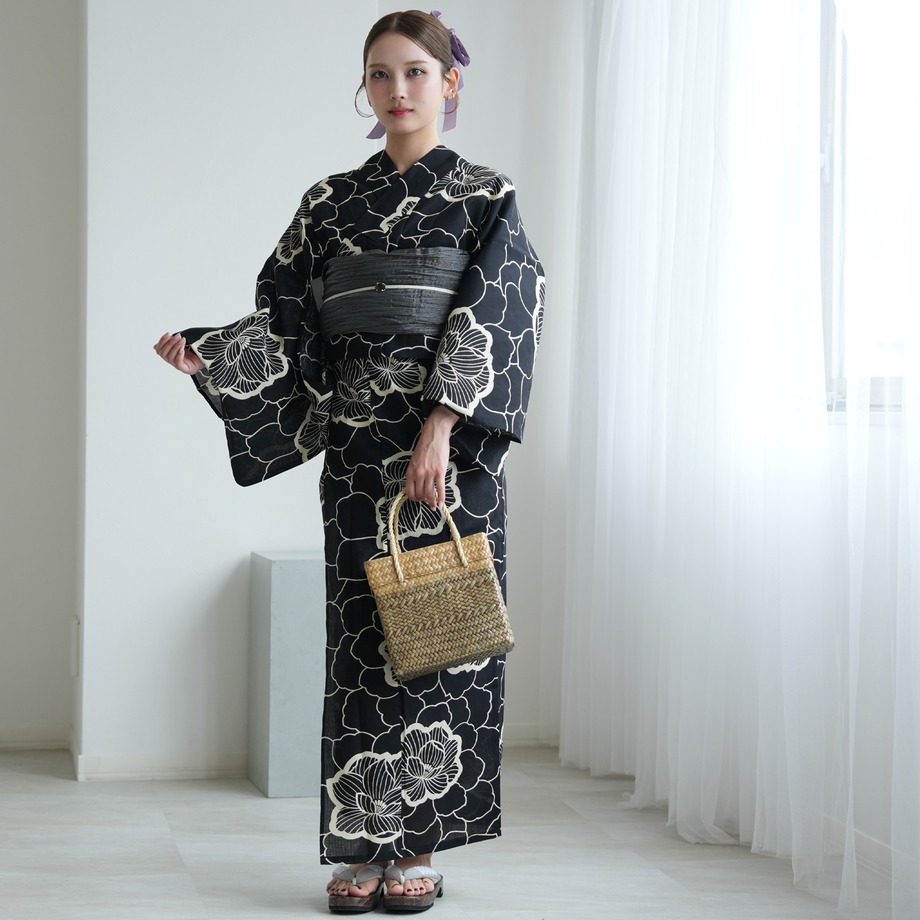 utatane 浴衣 レディース セット セパレート 簡単 二部式 浴衣3点