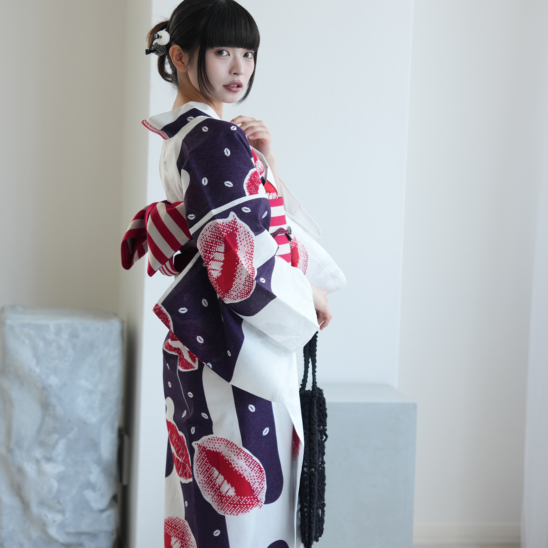 浴衣 ゆかた レディース 女性 おしゃれ セパレート 二部式 上 下 簡単 おしゃれ 個性派 レトロ ニコアンティーク