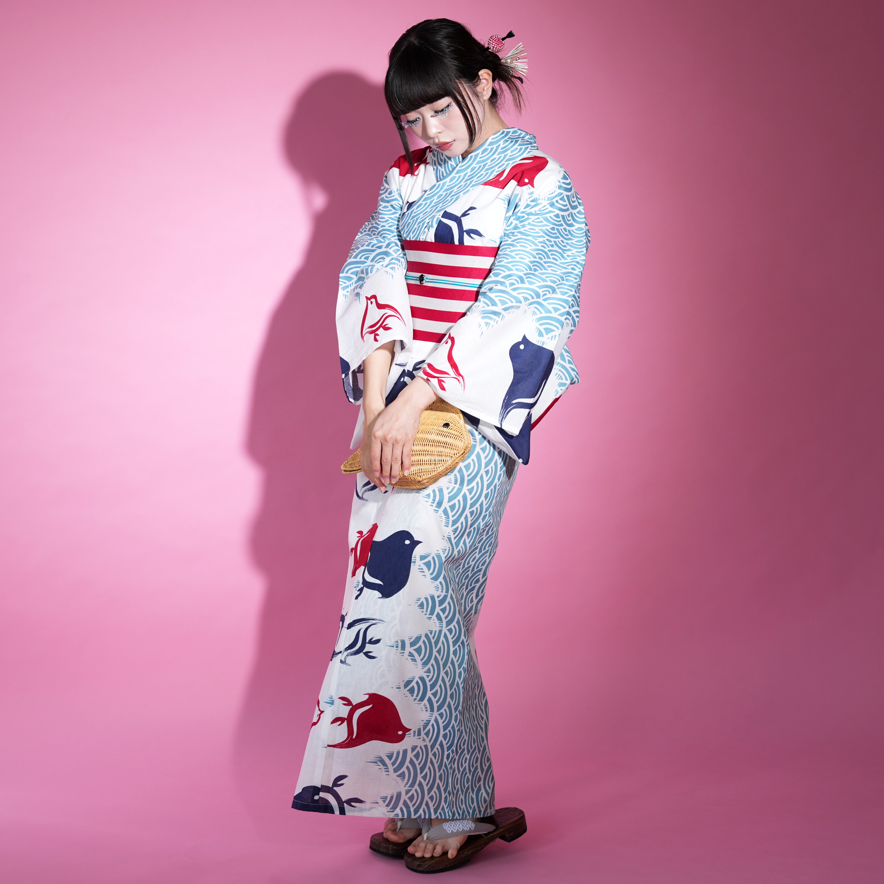 浴衣 ゆかた レディース 女性 おしゃれ セパレート 二部式 上 下 簡単 おしゃれ 個性派 レトロ ニコアンティーク