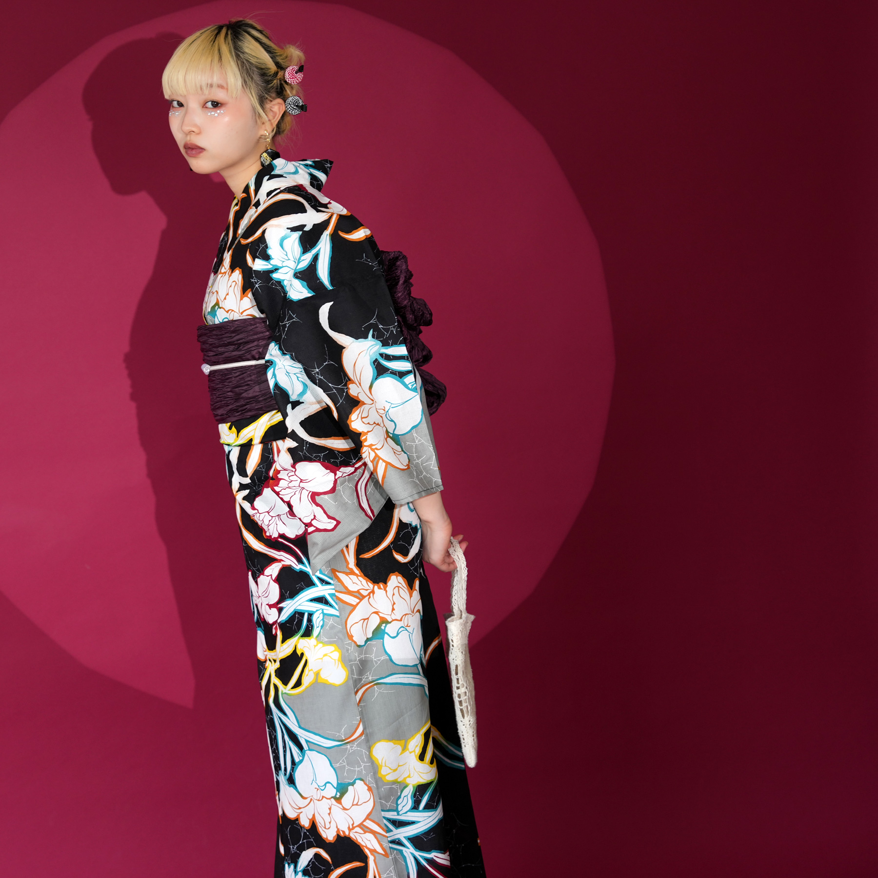 浴衣 ゆかた レディース 女性 おしゃれ セパレート 二部式 上 下 簡単 おしゃれ 個性派 レトロ ニコアンティーク