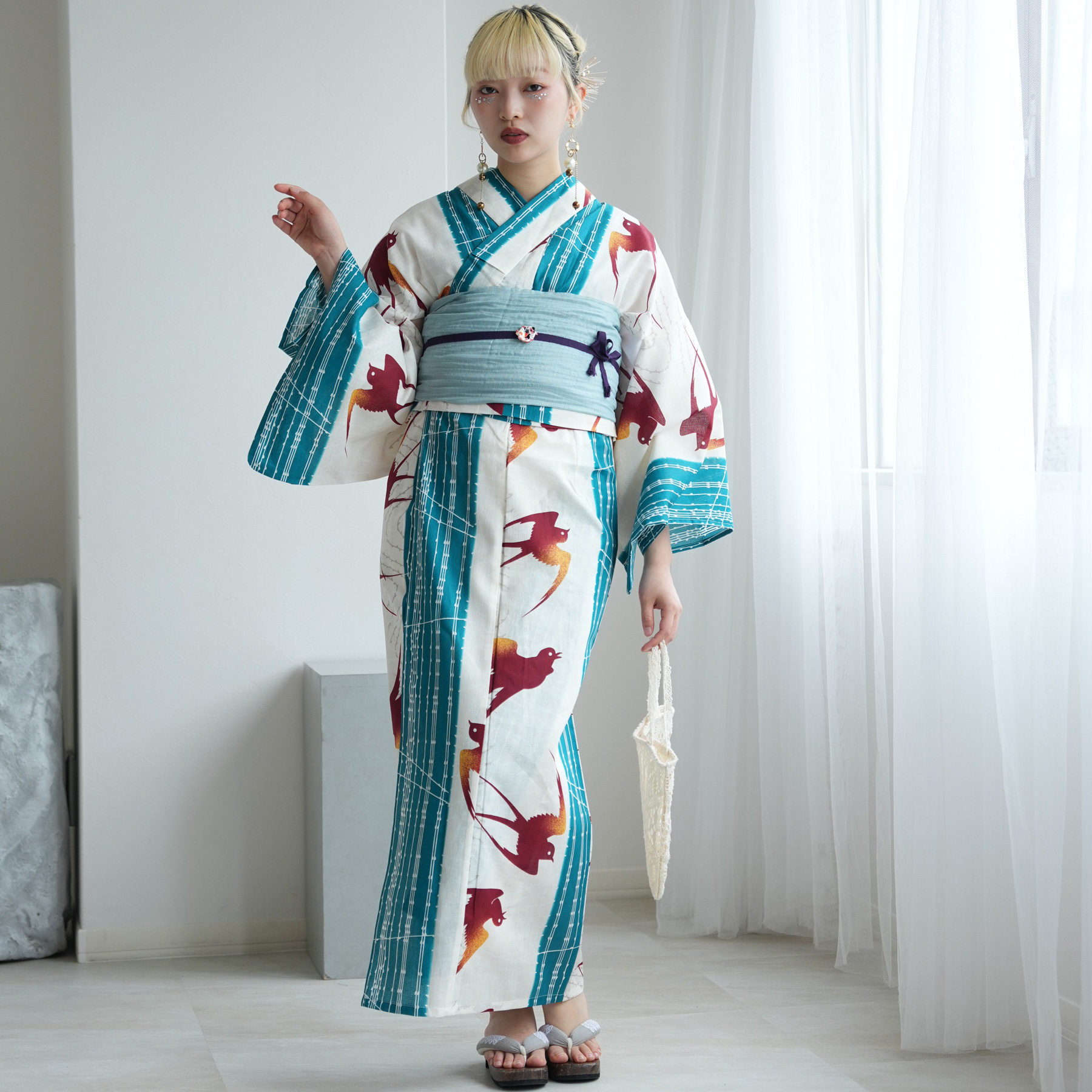 浴衣 レディース セット セパレート 簡単 ニ...の詳細画像2