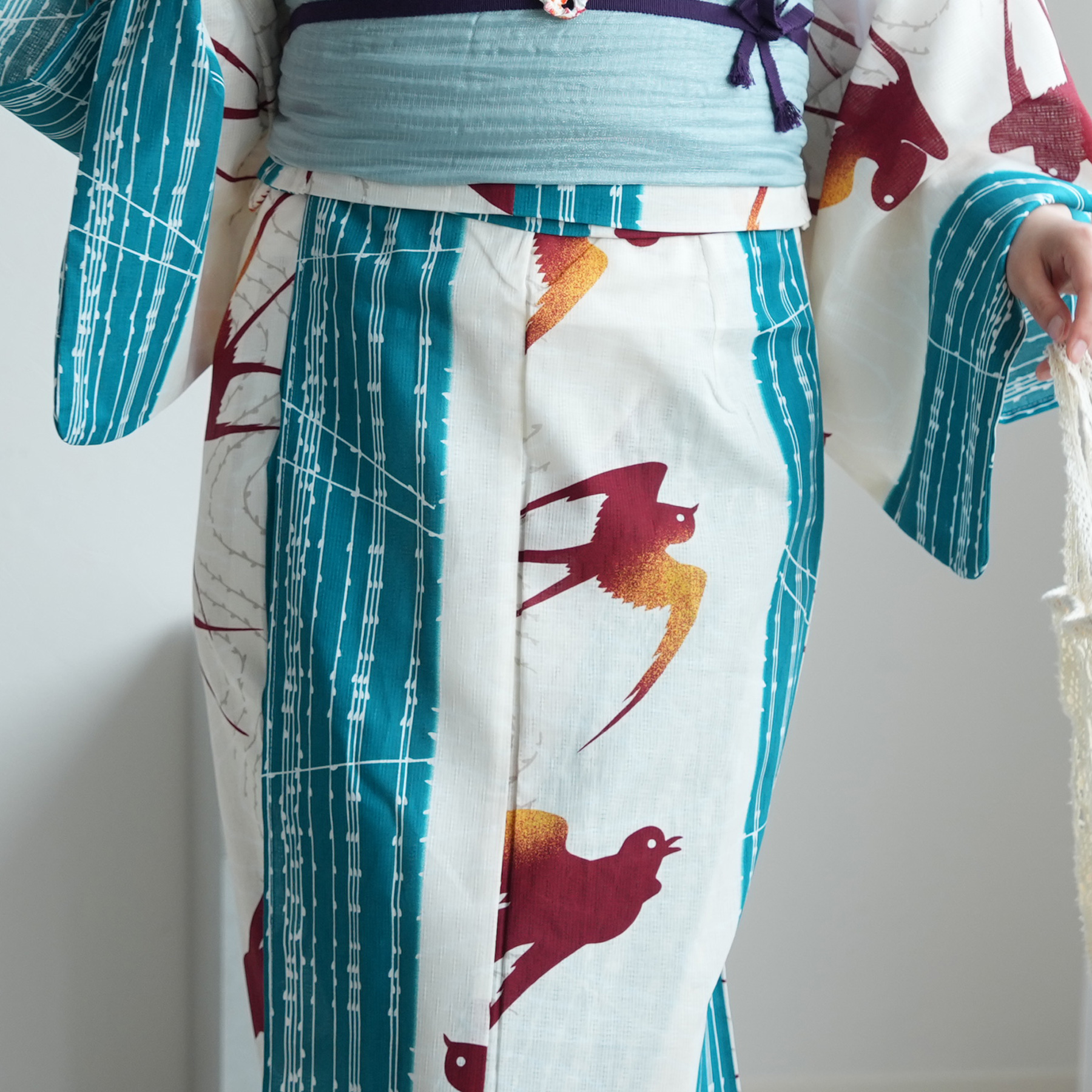 浴衣 ゆかた レディース 女性 おしゃれ セパレート 二部式 上 下 簡単 おしゃれ 個性派 レトロ ニコアンティーク