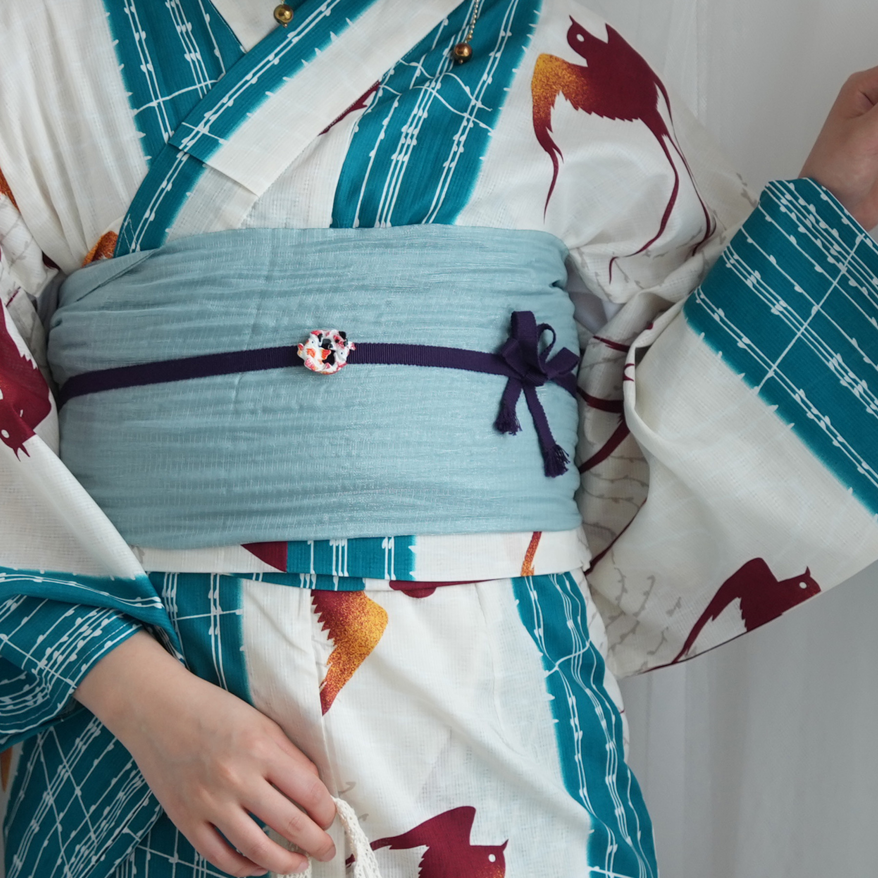 浴衣 ゆかた レディース 女性 おしゃれ セパレート 二部式 上 下 簡単 おしゃれ 個性派 レトロ ニコアンティーク