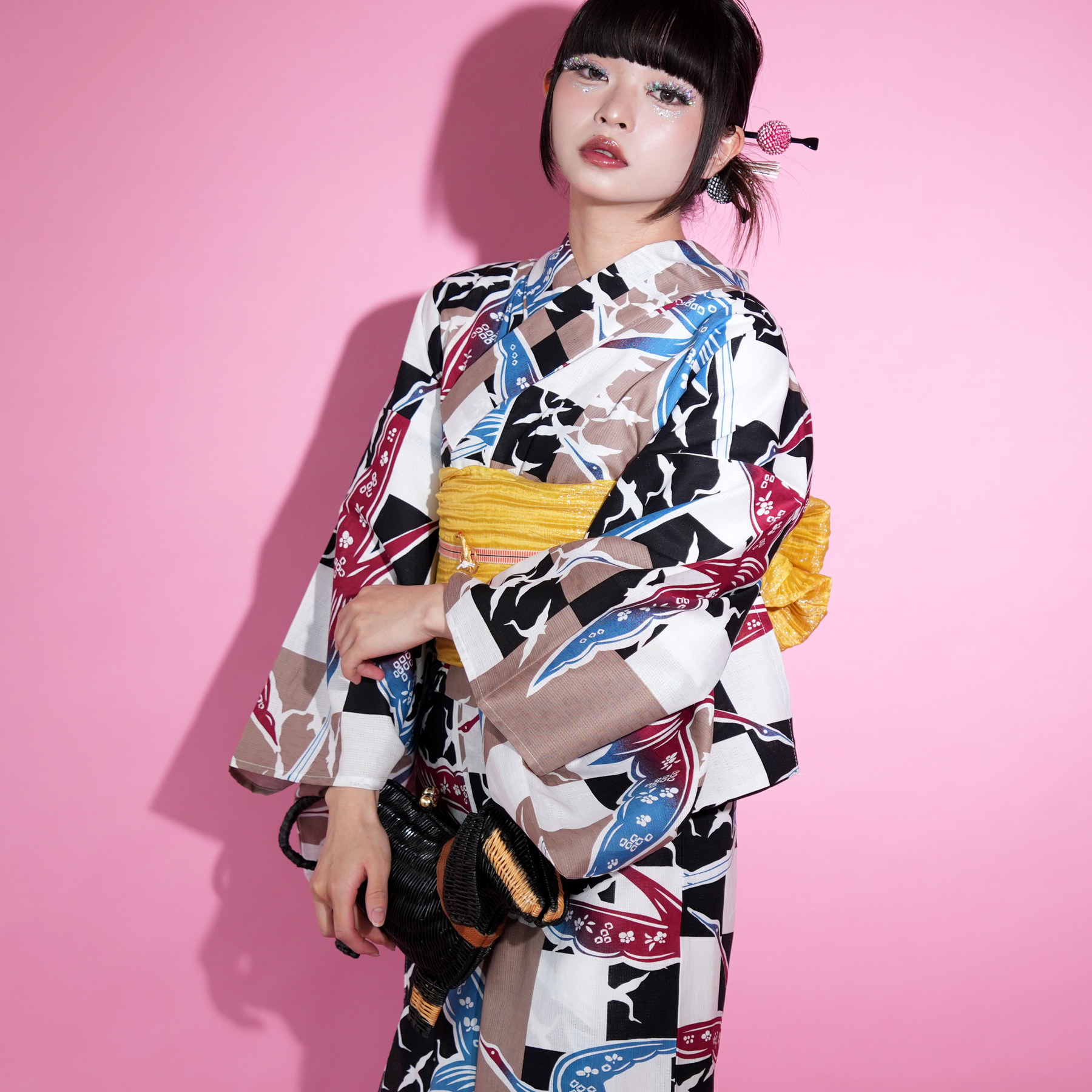 浴衣 ゆかた レディース 女性 おしゃれ セパレート 二部式 上 下 簡単 おしゃれ 個性派 レトロ ニコアンティーク