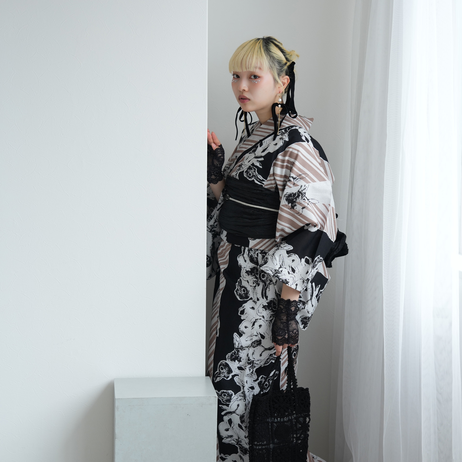 浴衣 ゆかた レディース 女性 おしゃれ セパレート 二部式 上 下 簡単 おしゃれ 個性派 レトロ ニコアンティーク