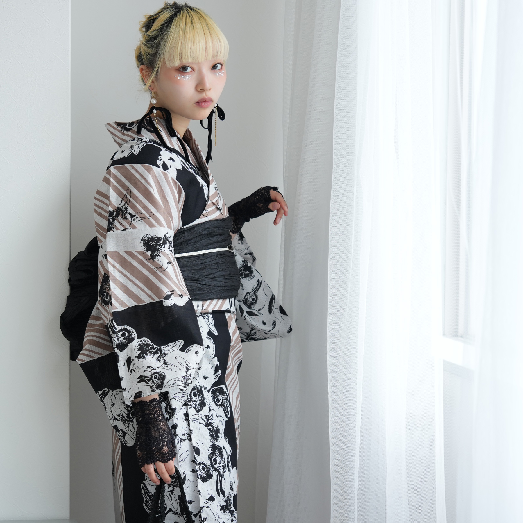 浴衣 ゆかた レディース 女性 おしゃれ セパレート 二部式 上 下 簡単 おしゃれ 個性派 レトロ ニコアンティーク