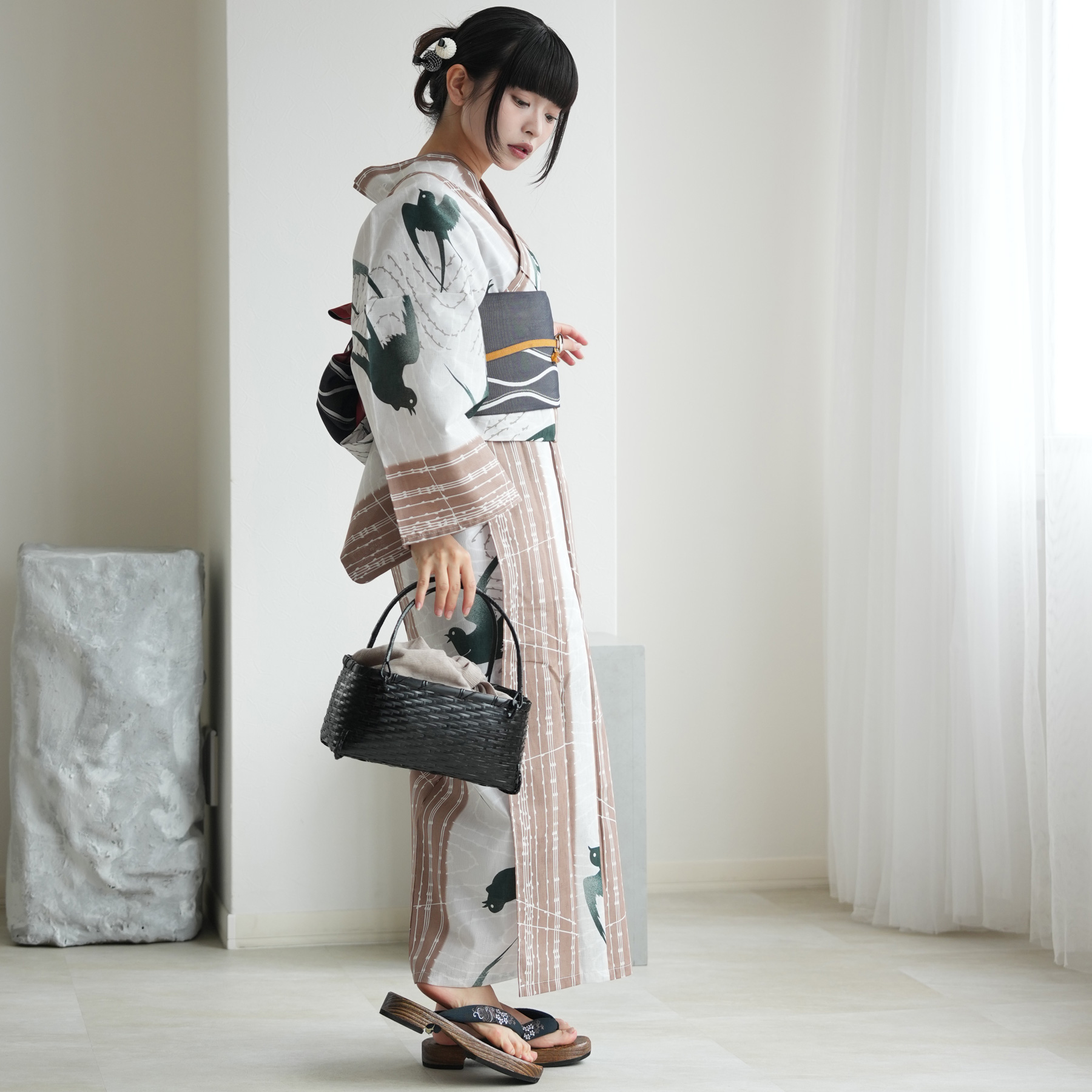 浴衣 レディース セット セパレート 簡単 二...の詳細画像3