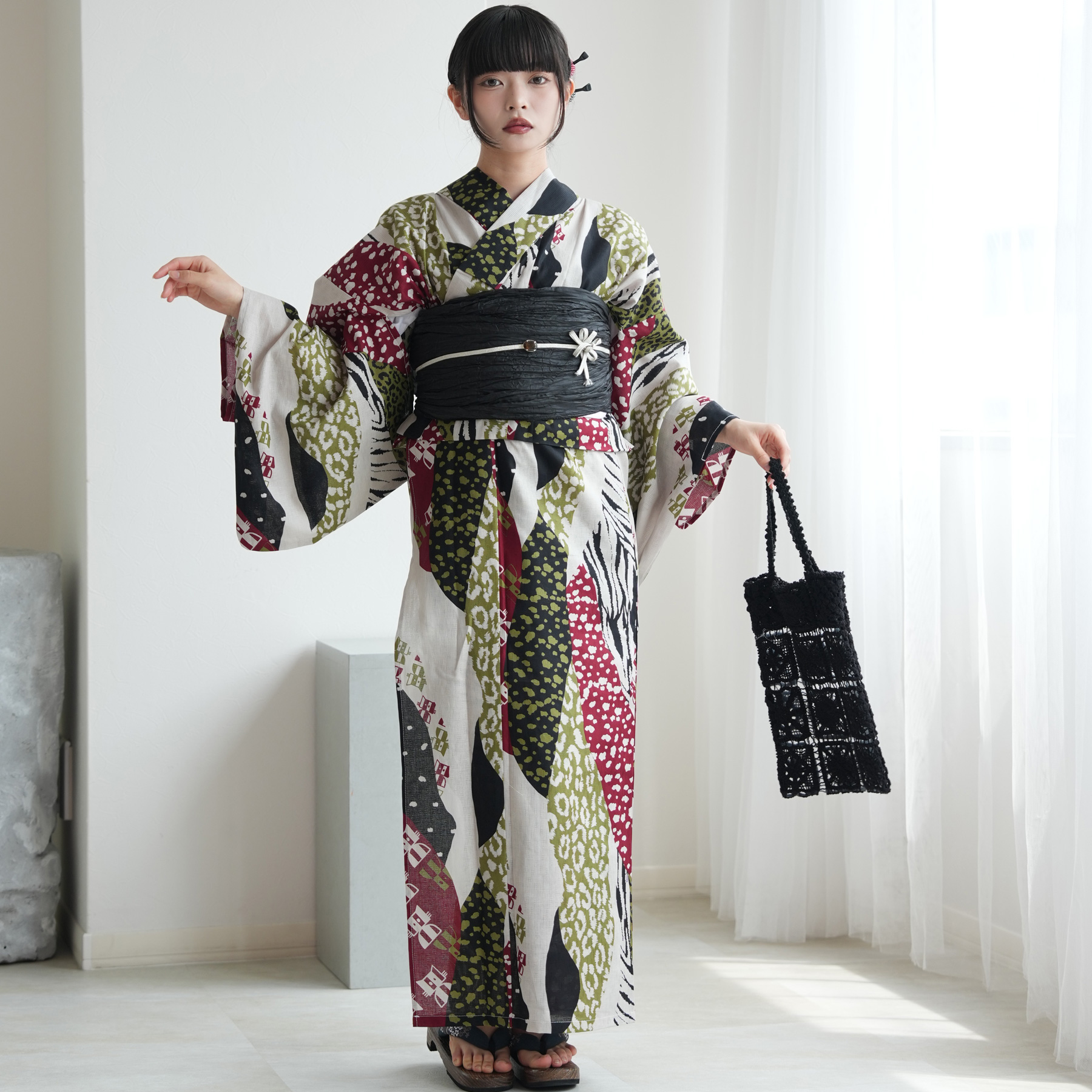 二部式浴衣　 セパレート　ニコアンティーク 浴衣 レディース セット セパレート 簡単 二部式 ニコアンティーク