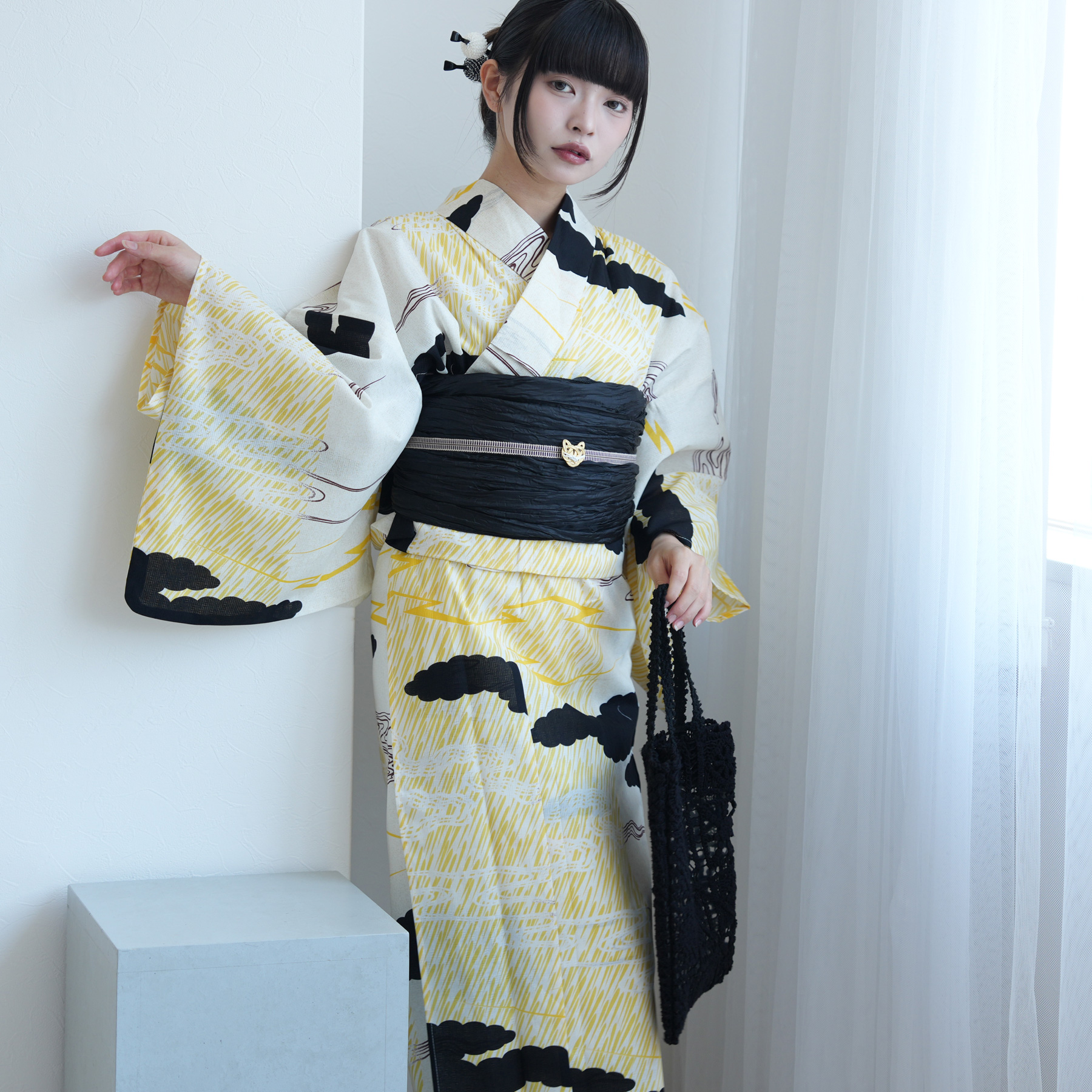 浴衣 ゆかた レディース 女性 おしゃれ セパレート 二部式 上 下 簡単 おしゃれ 個性派 レトロ ニコアンティーク