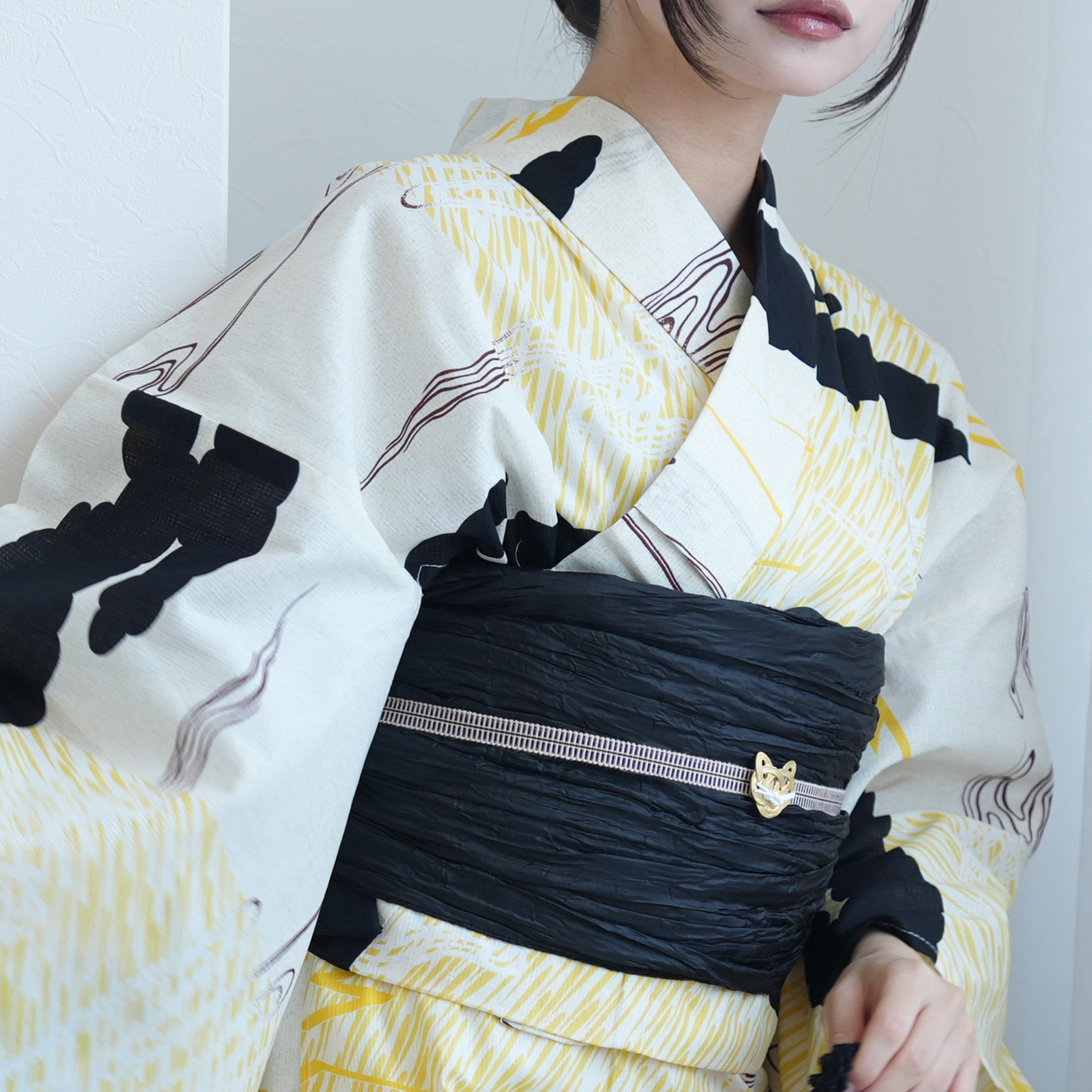 浴衣 ゆかた レディース 女性 おしゃれ セパレート 二部式 上 下 簡単 おしゃれ 個性派 レトロ ニコアンティーク