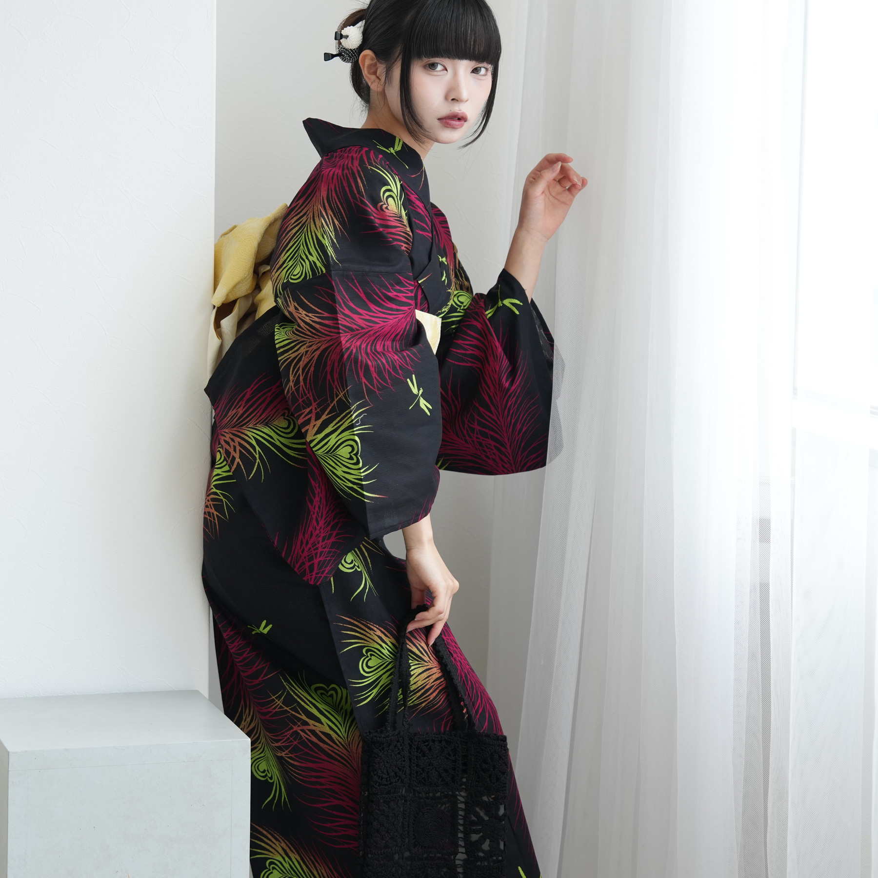 浴衣 ゆかた レディース 女性 おしゃれ セパレート 二部式 上 下 簡単 おしゃれ 個性派 レトロ ニコアンティーク
