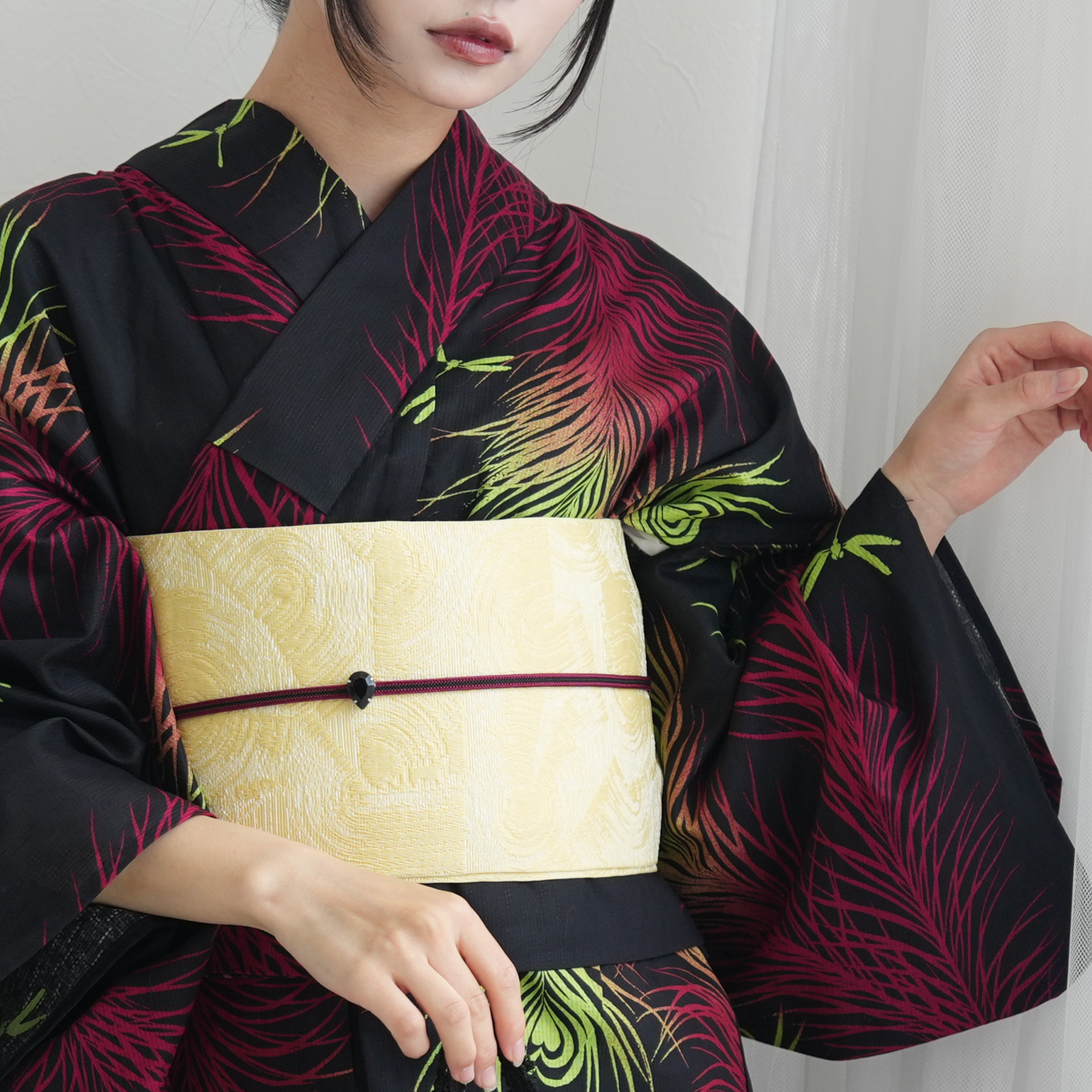 浴衣 ゆかた レディース 女性 おしゃれ セパレート 二部式 上 下 簡単 おしゃれ 個性派 レトロ ニコアンティーク