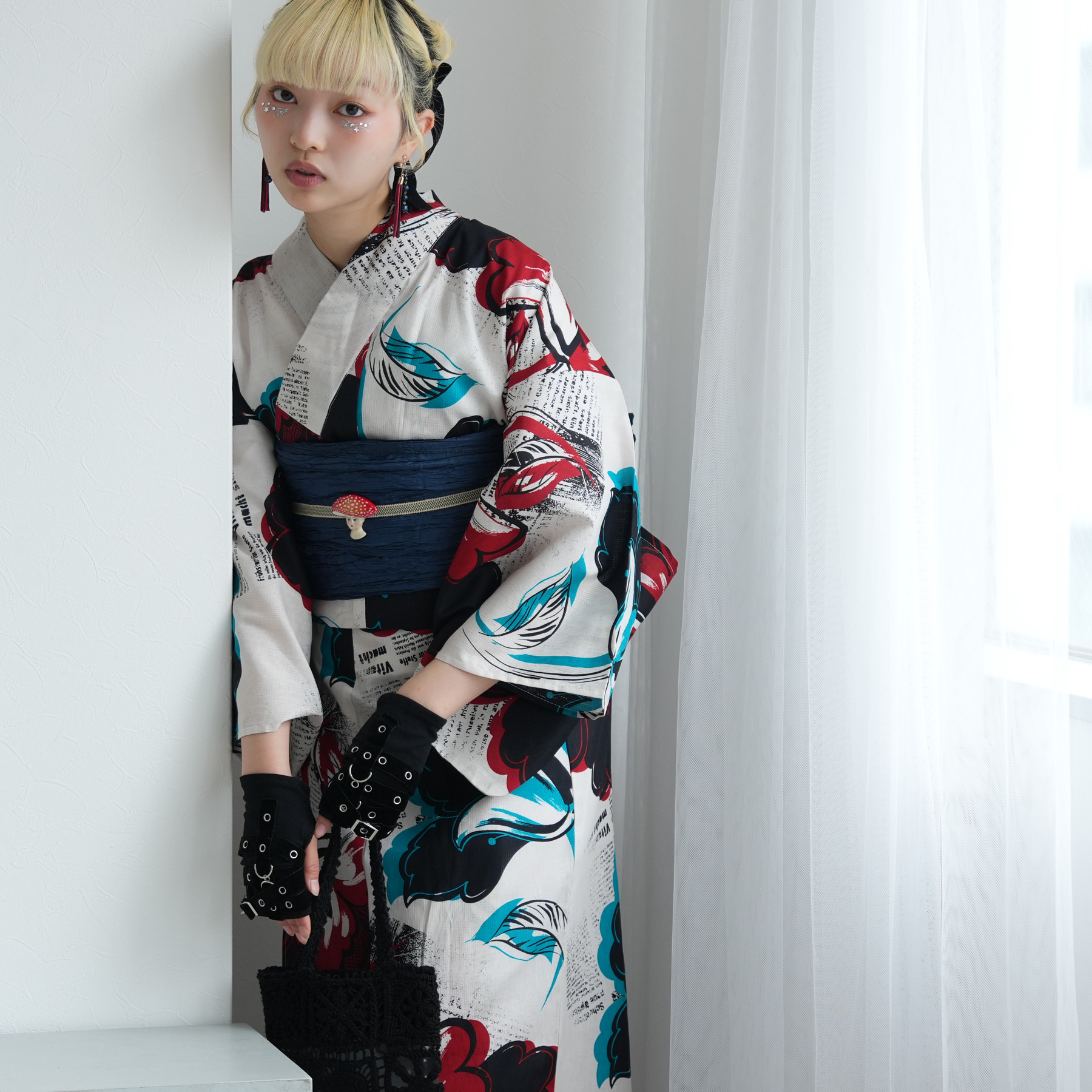 浴衣 ゆかた レディース 女性 おしゃれ セパレート 二部式 上 下 簡単 おしゃれ 個性派 レトロ ニコアンティーク