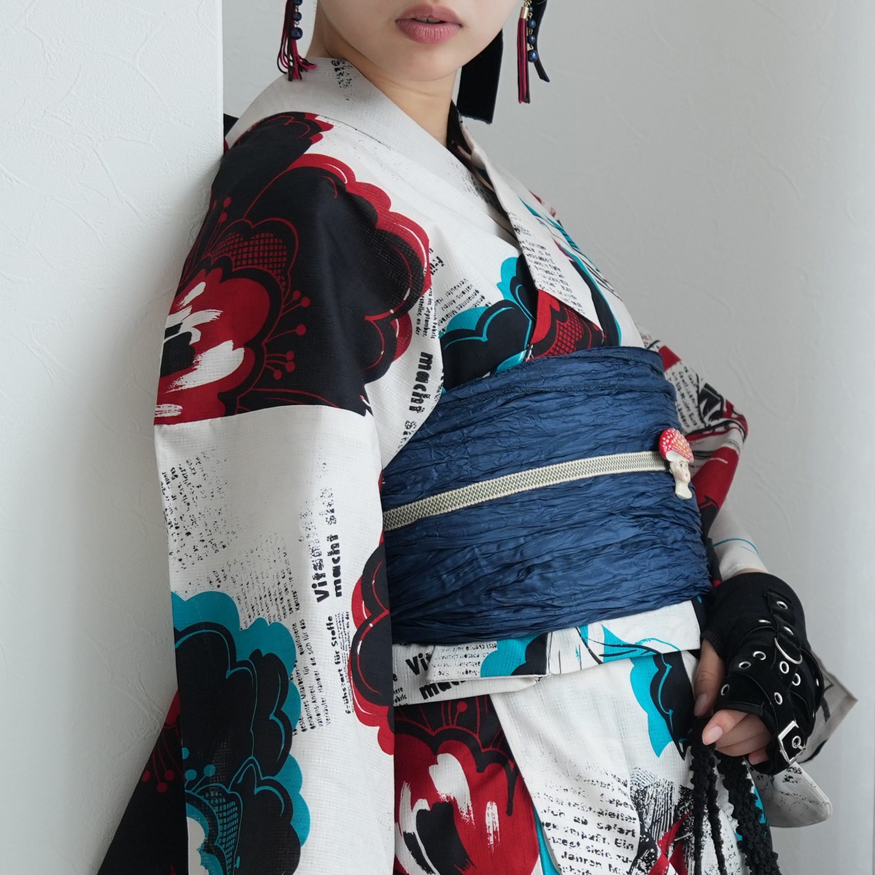 浴衣 ゆかた レディース 女性 おしゃれ セパレート 二部式 上 下 簡単 おしゃれ 個性派 レトロ ニコアンティーク