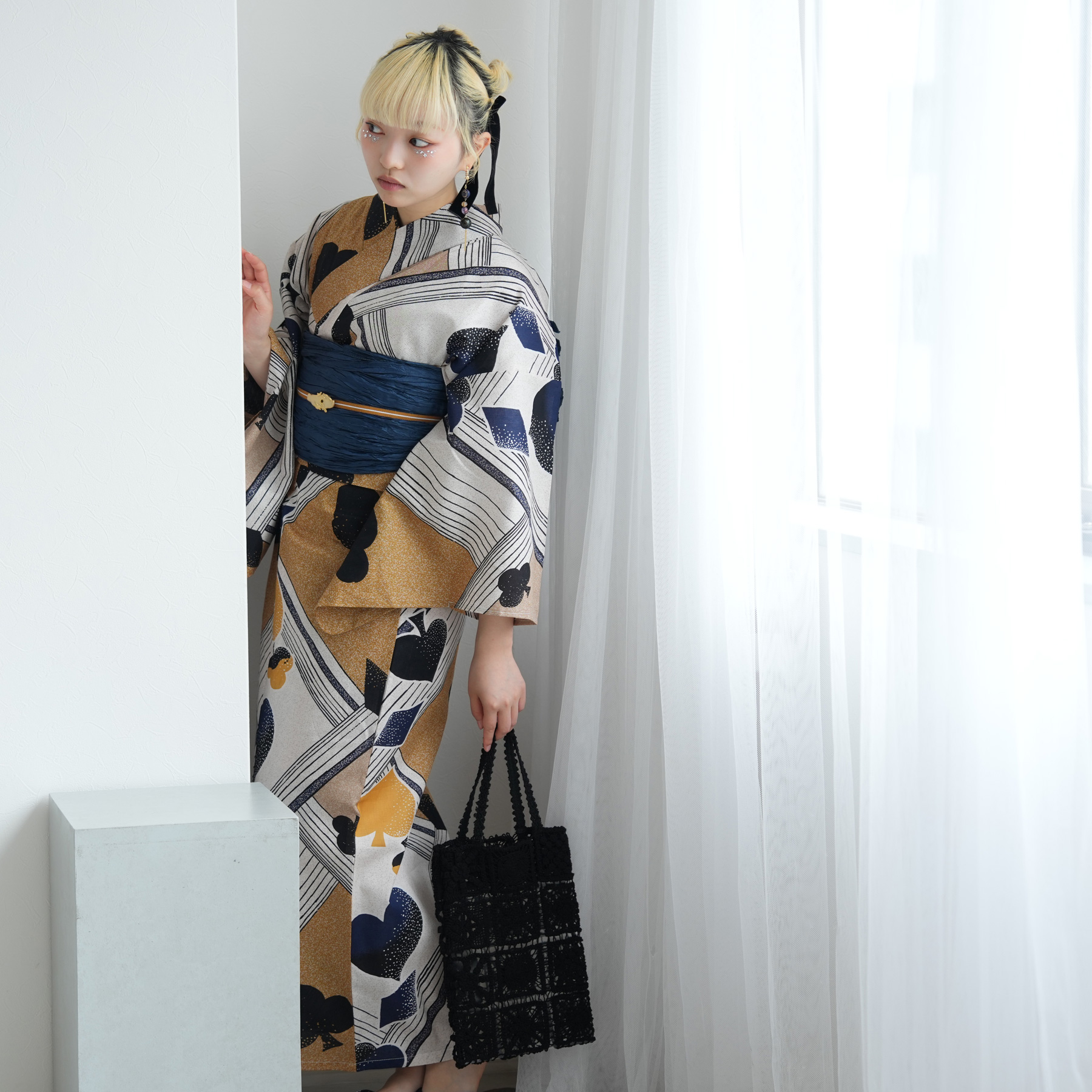 浴衣 ゆかた レディース 女性 おしゃれ セパレート 二部式 上 下 簡単 おしゃれ 個性派 レトロ ニコアンティーク