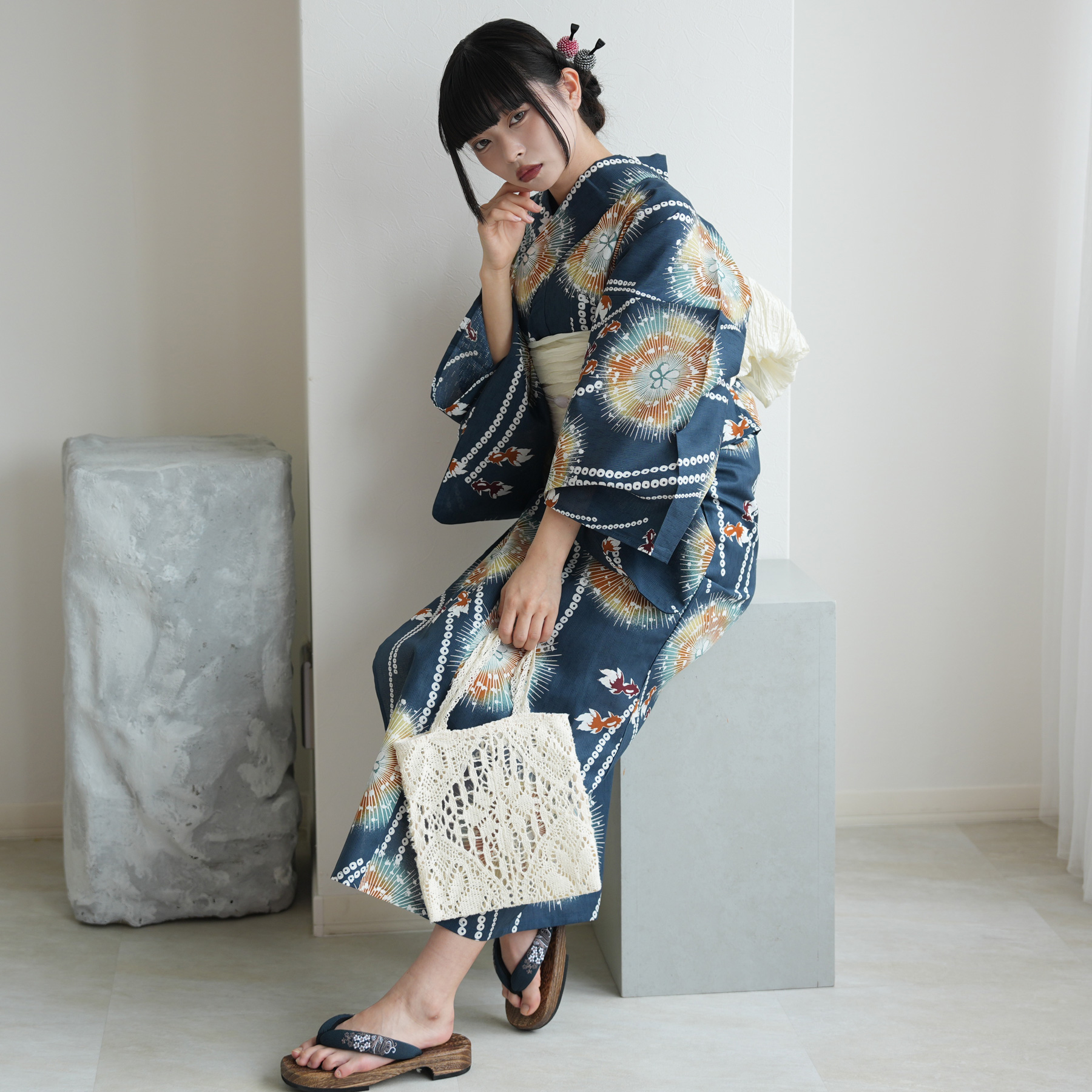 浴衣 レディース セット セパレート 簡単 二...の詳細画像5