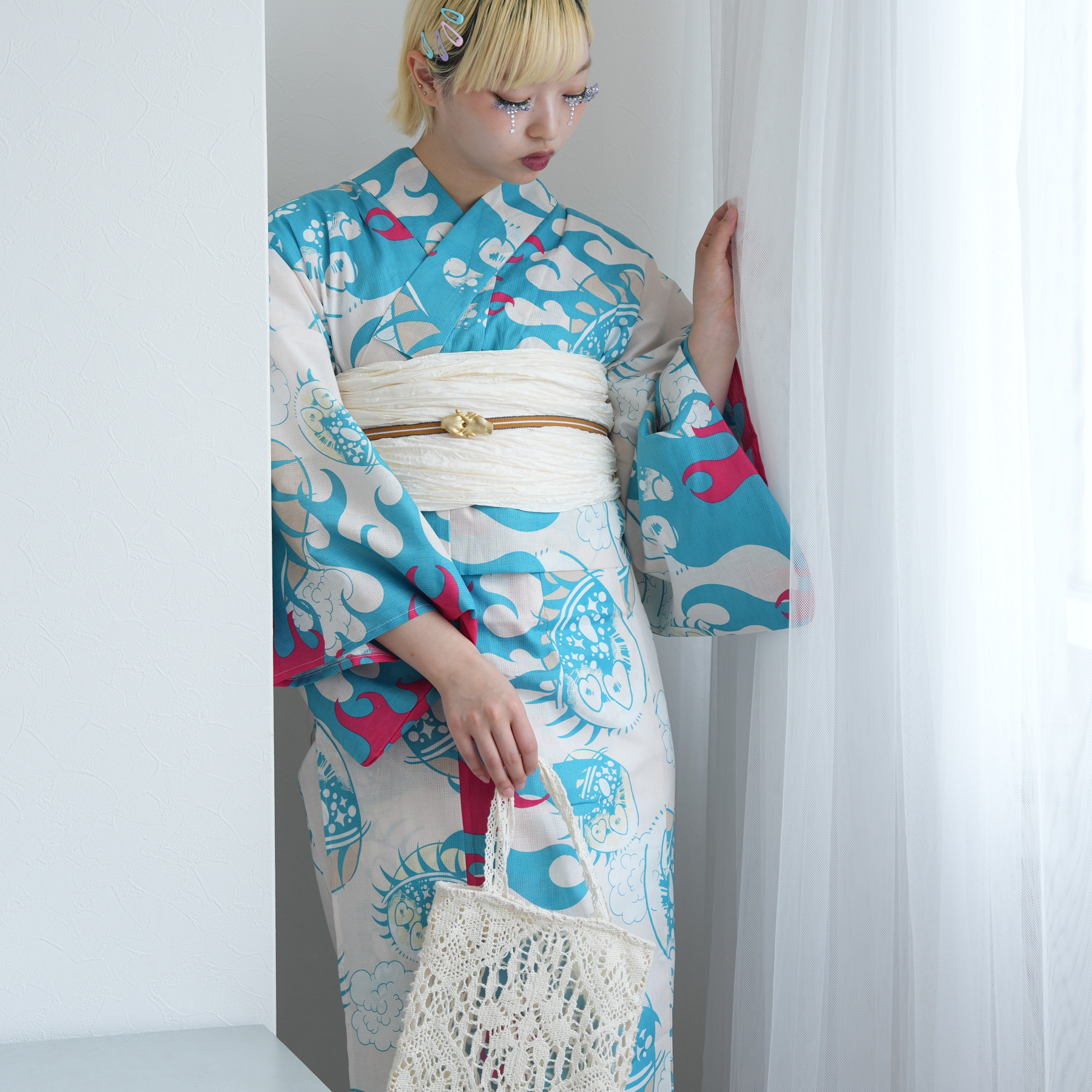 浴衣 ゆかた レディース 女性 おしゃれ セパレート 二部式 上 下 簡単 おしゃれ 個性派 レトロ ニコアンティーク