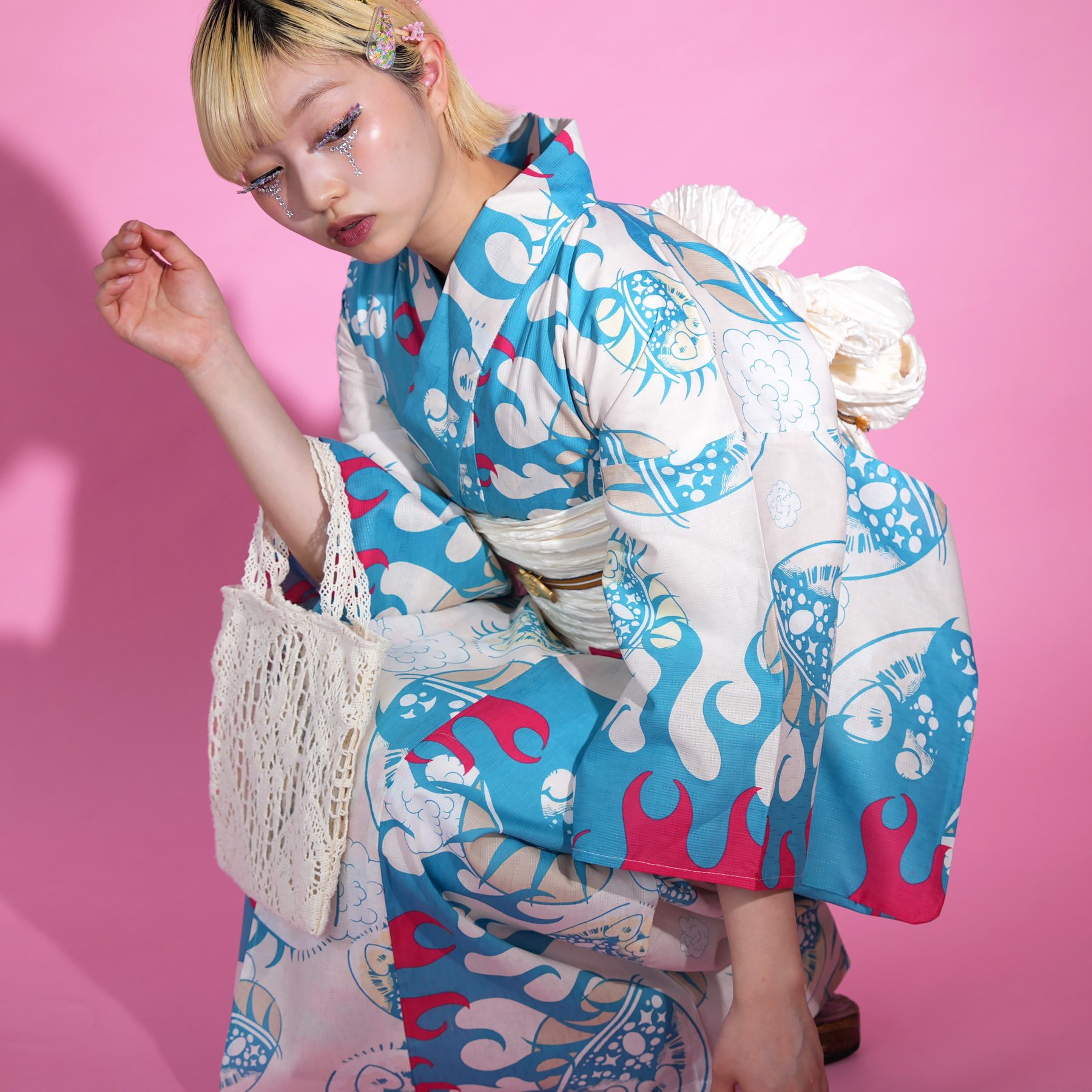 浴衣 ゆかた レディース 女性 おしゃれ セパレート 二部式 上 下 簡単 おしゃれ 個性派 レトロ ニコアンティーク