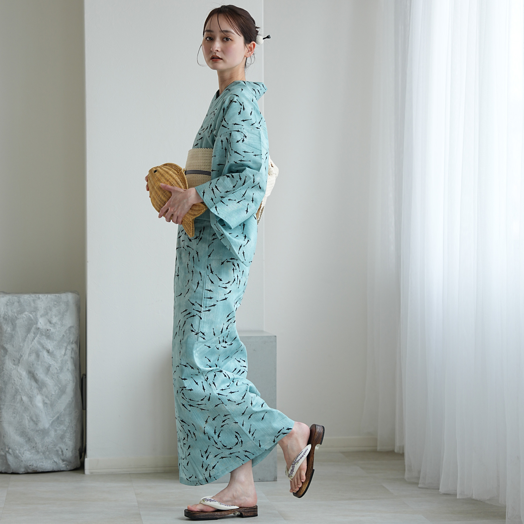 浴衣 レディース セット セパレート 簡単 u...の詳細画像3