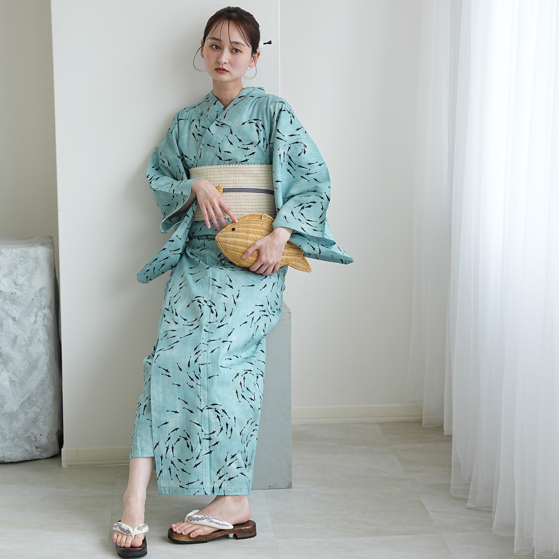 浴衣 レディース セット セパレート 簡単 u...の詳細画像5