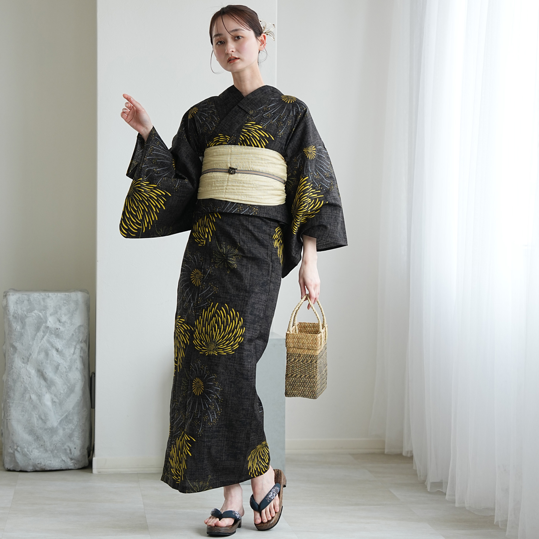 浴衣 レディース セット セパレート 簡単 u...の詳細画像2