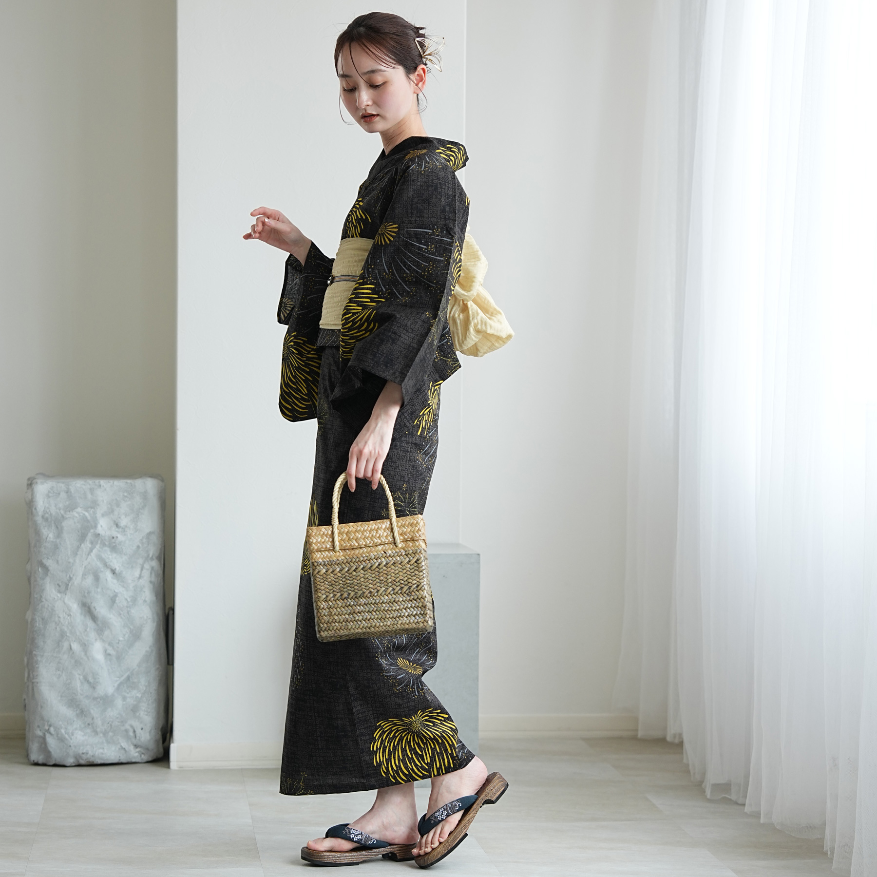 浴衣 レディース セット セパレート 簡単 u...の詳細画像3