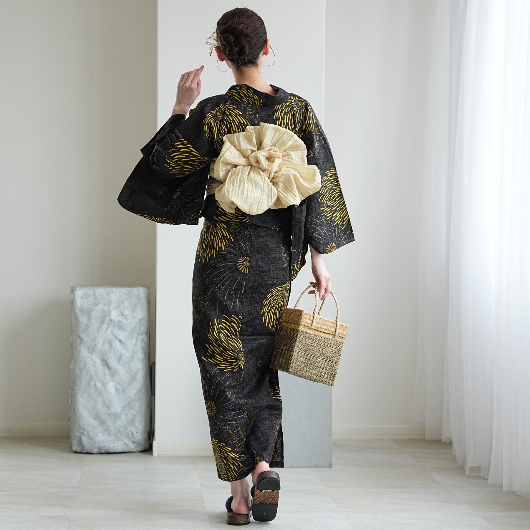 浴衣 レディース セット セパレート 簡単 u...の詳細画像4