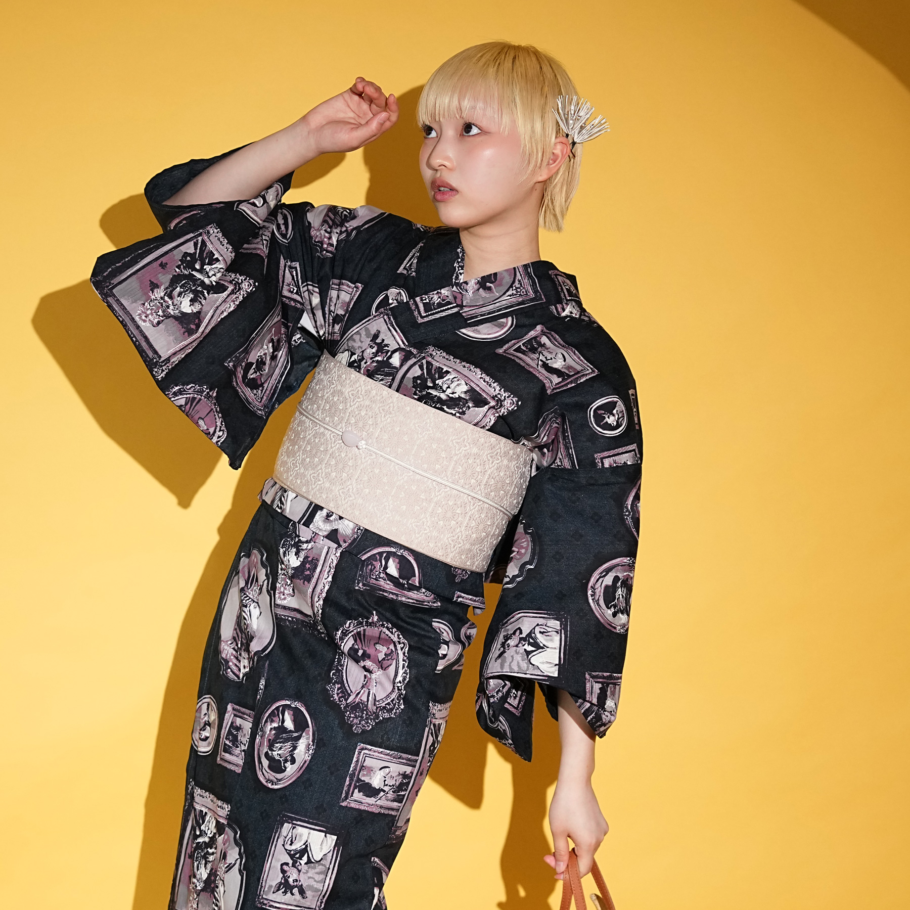 浴衣 レディース セット セパレート 簡単 二部式 ニコアンティーク