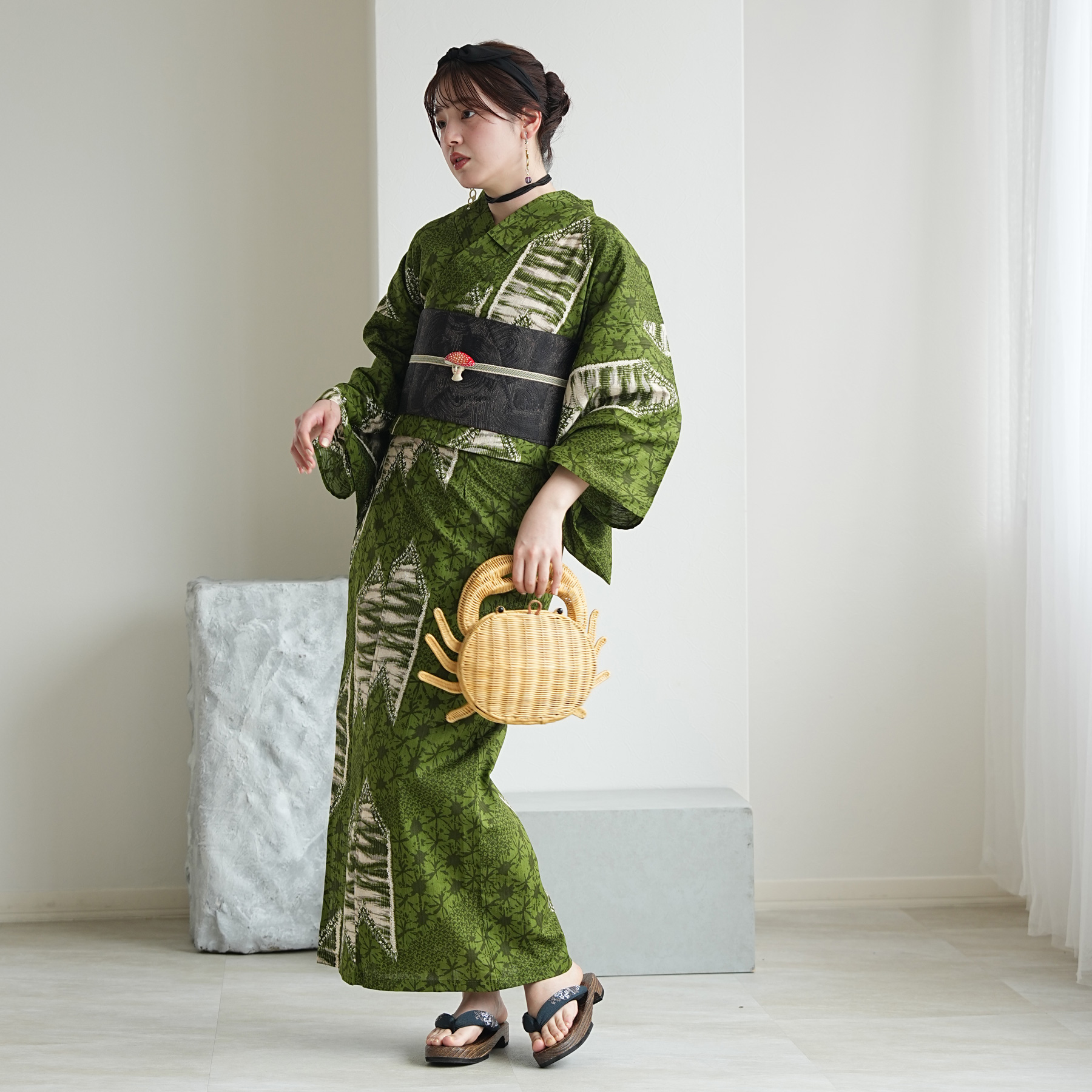 浴衣 レディース セット セパレート 簡単 二部式 ニコアンティーク