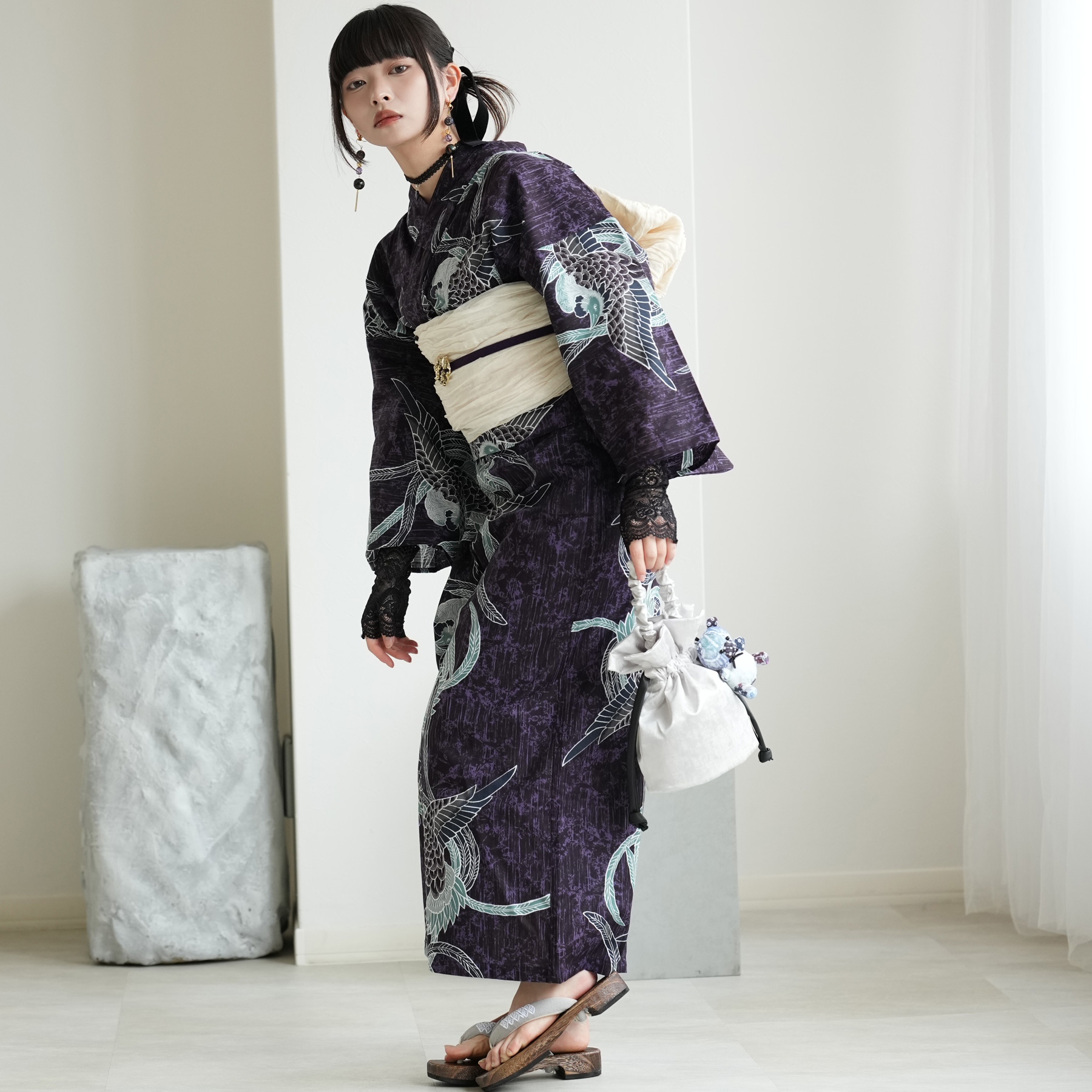 浴衣 レディース セット セパレート 簡単 ニコアンティーク 二部式浴衣