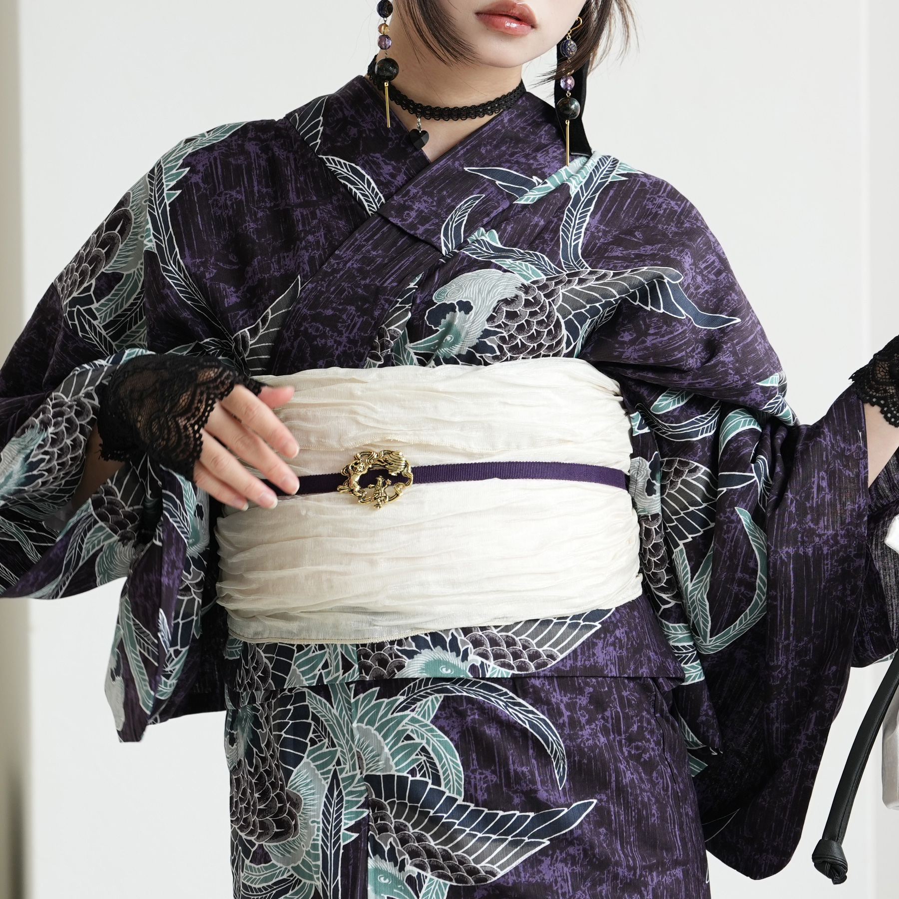 浴衣 レディース セット セパレート 簡単 ニコアンティーク 二部式浴衣