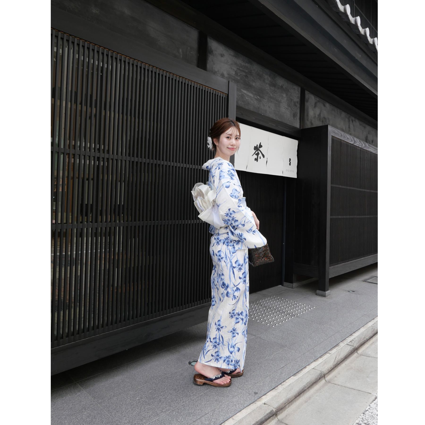 ［utatane×Acka.］鮫小紋と菖蒲 navy 浴衣4set utatane×Acka.］鮫小紋と菖蒲 navy 浴衣4set – Acka online store